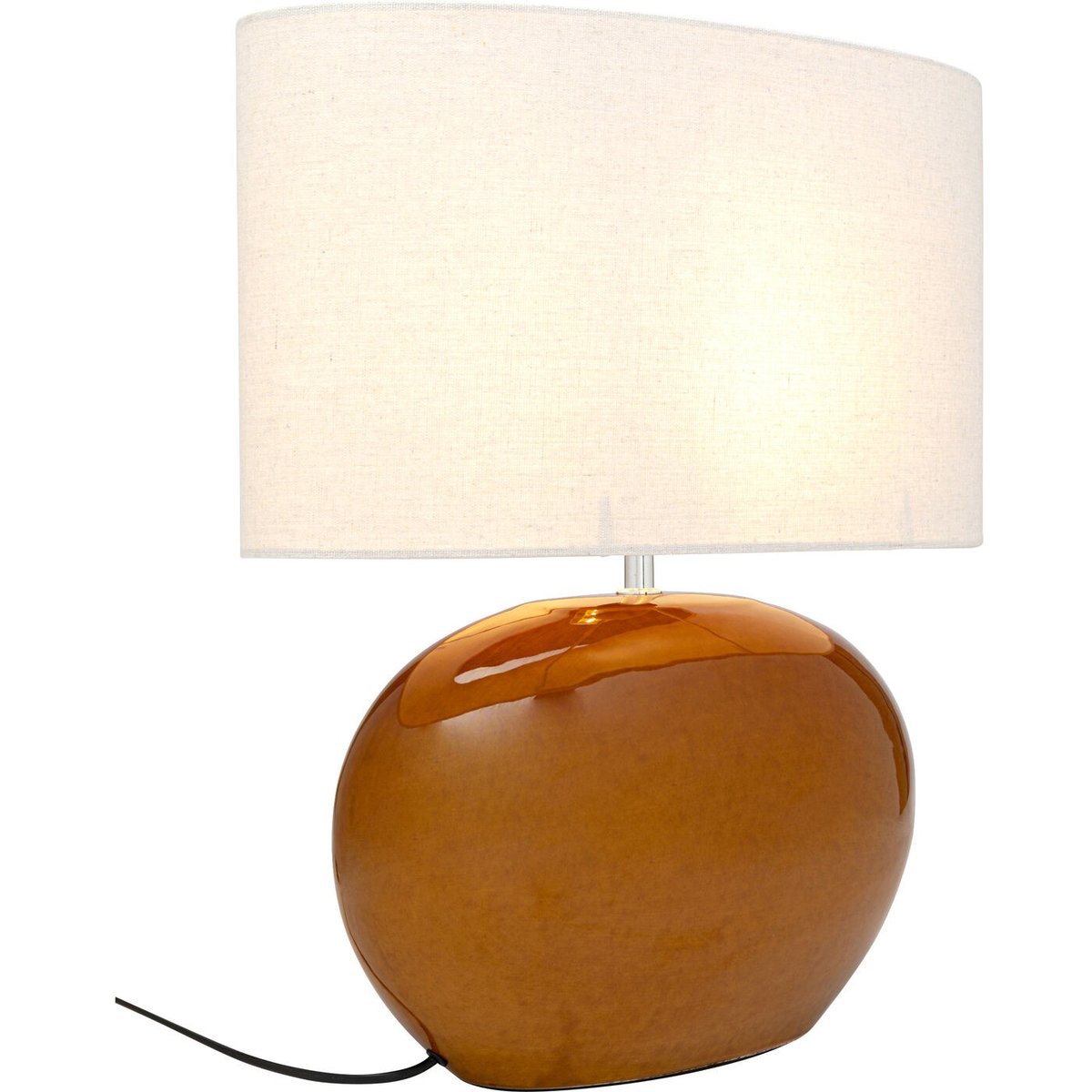 Lampe en grès et coton, BEO orange, KARE DESIGN