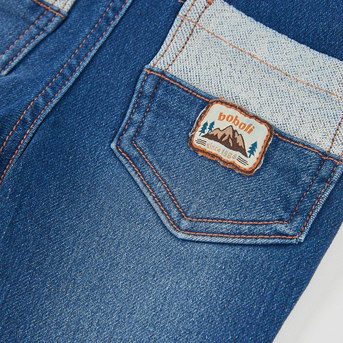 Pantalon garçon denim avec cordon bleu, BOBOLI