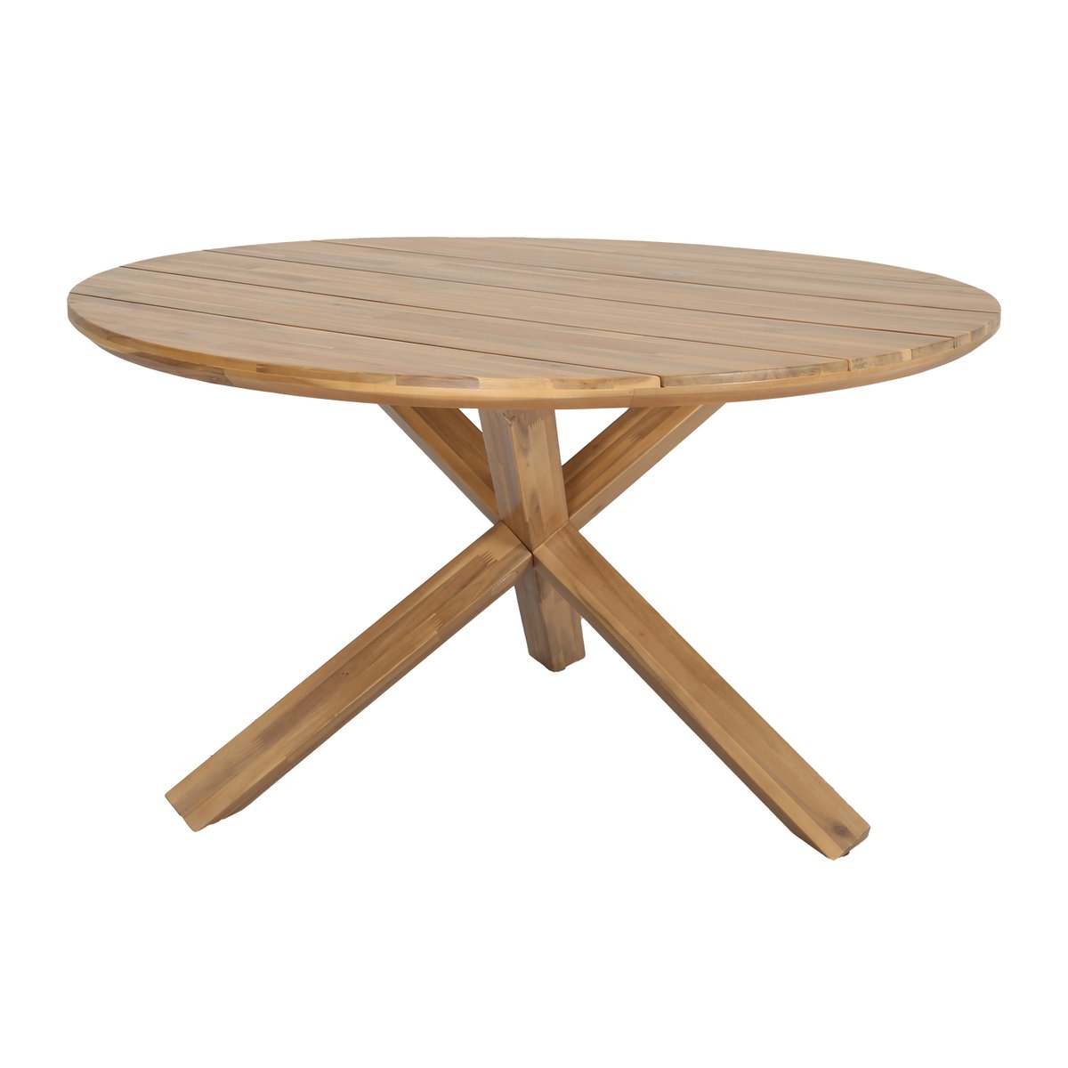 Table de jardin en bois d’acacia 4 personnes KIRO marron, WOOOD