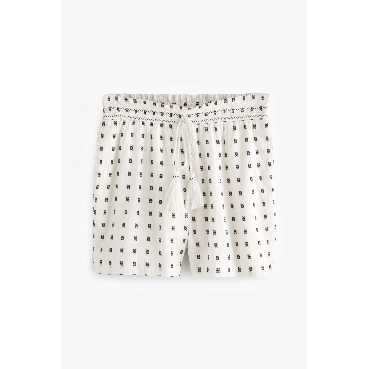 Short ample brodé avec taille élastique blanc, NEXT