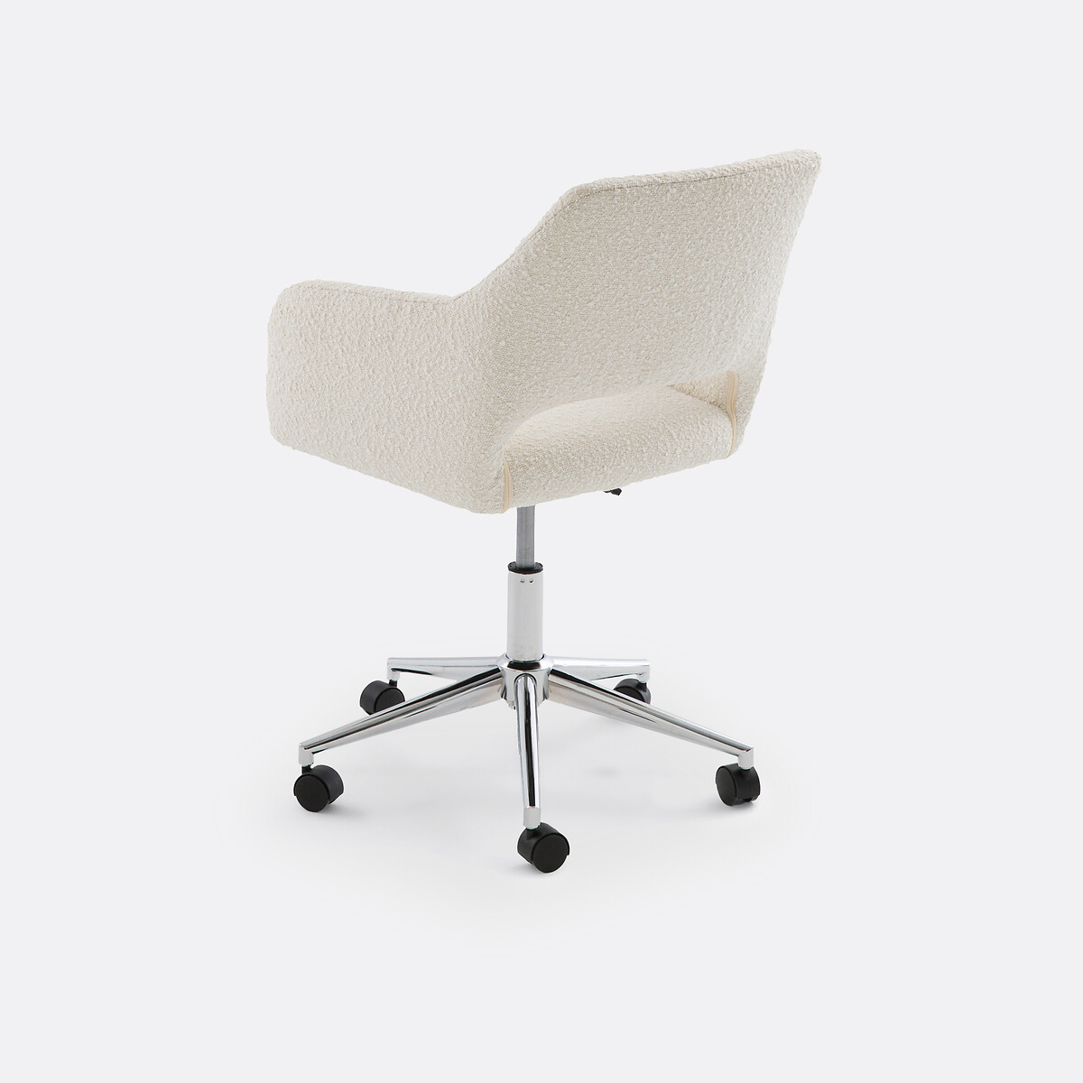 Poltrona da ufficio tessuto bouclé, Esma beige, LA REDOUTE INTERIEURS