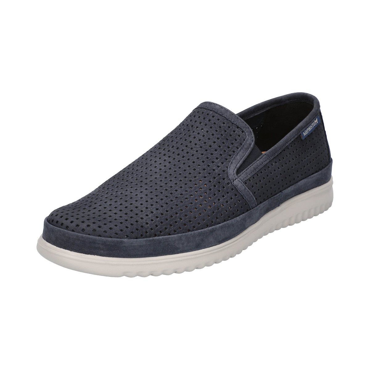 Mocassins en cuir TIAGO bleu foncé p5139209, MEPHISTO