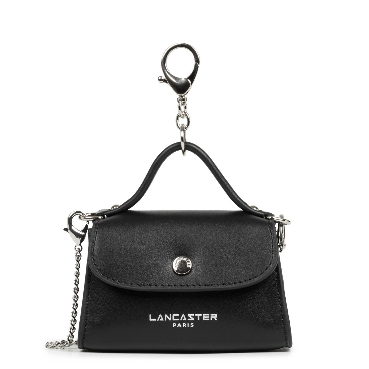Nano porte-monnaie PARIS PM noir, LANCASTER