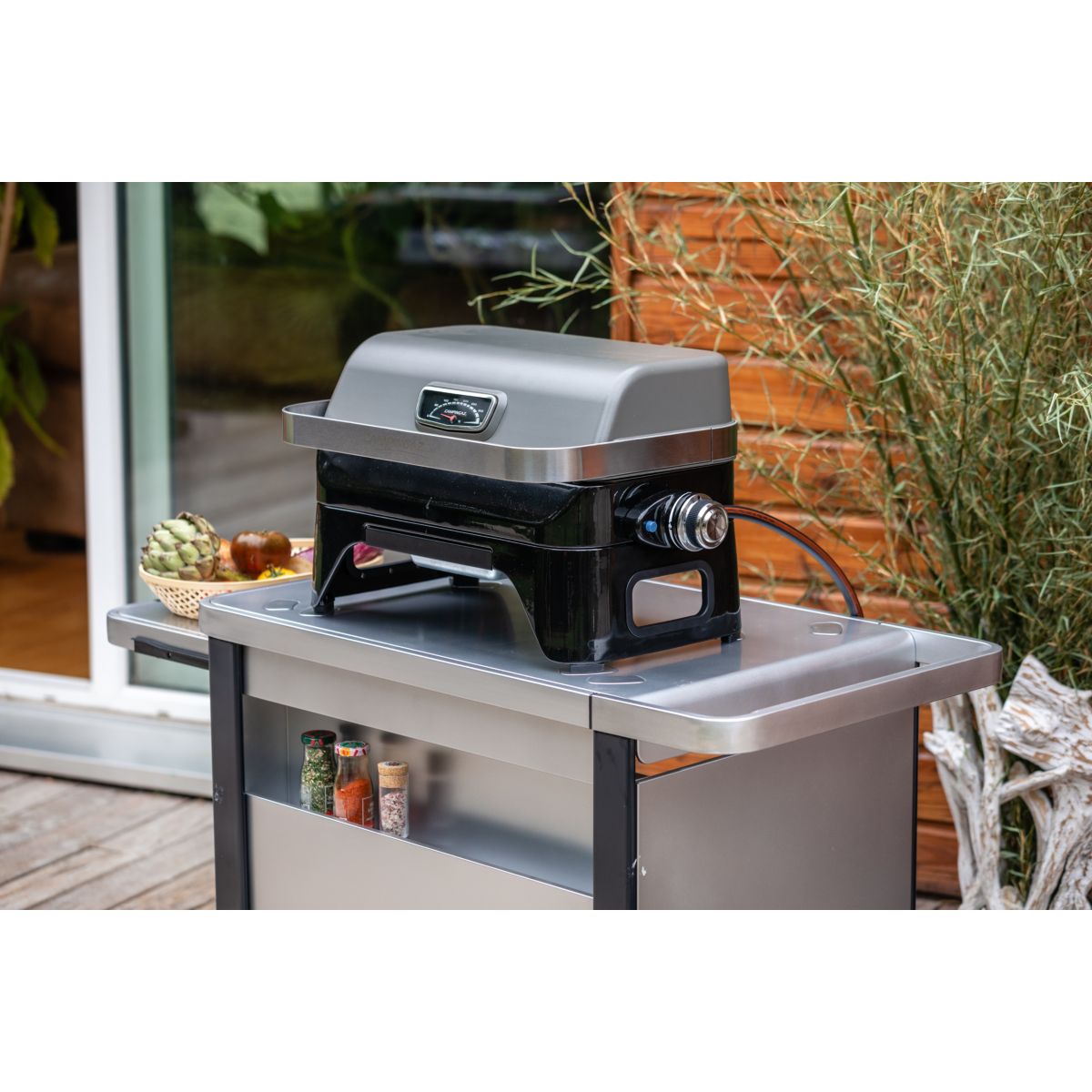 Barbecue gaz ATTITUDE 2GO inox à poser, 48x26 cm noir, CAMPINGAZ