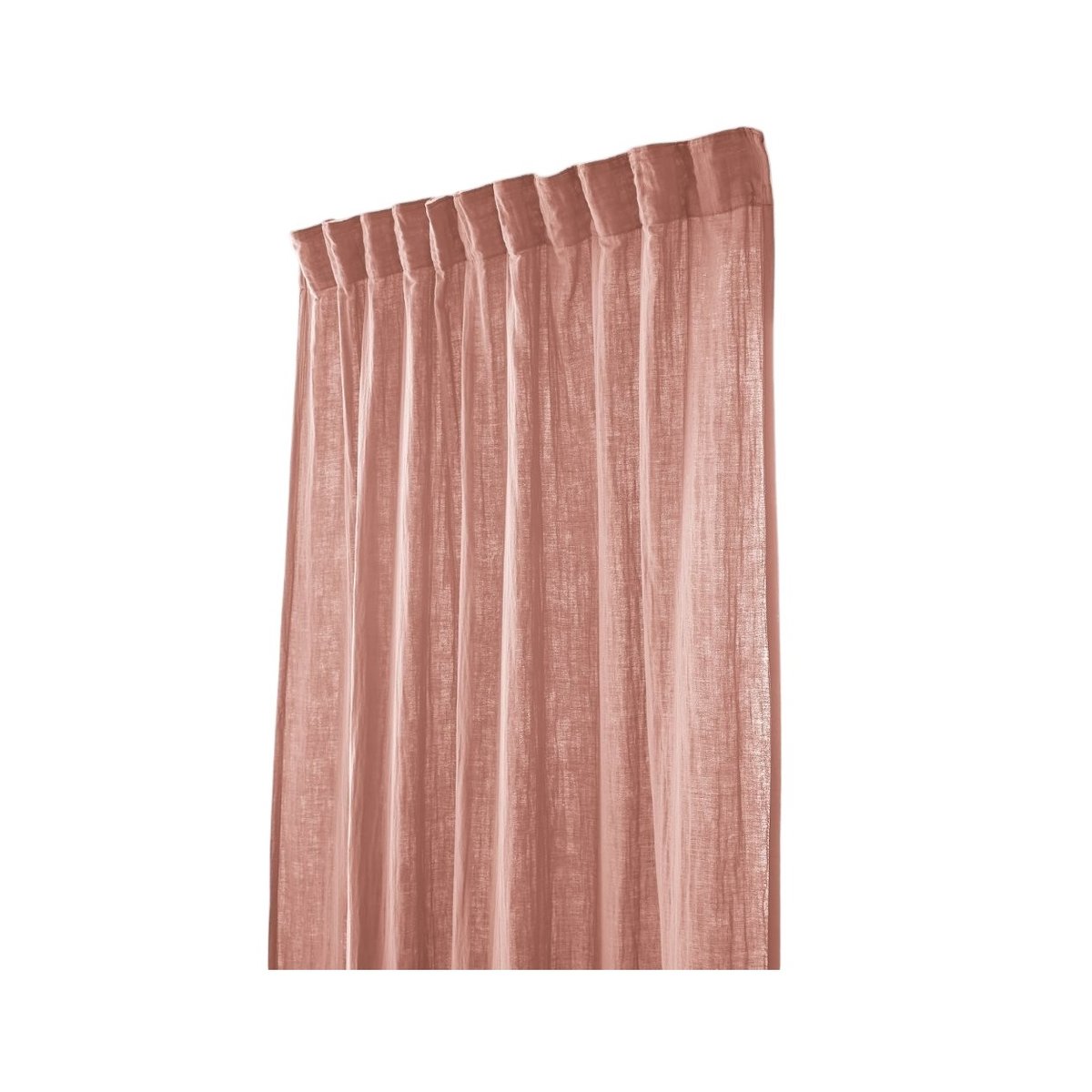 Rideau galon fronceur Collection Gaia rose, EDEN