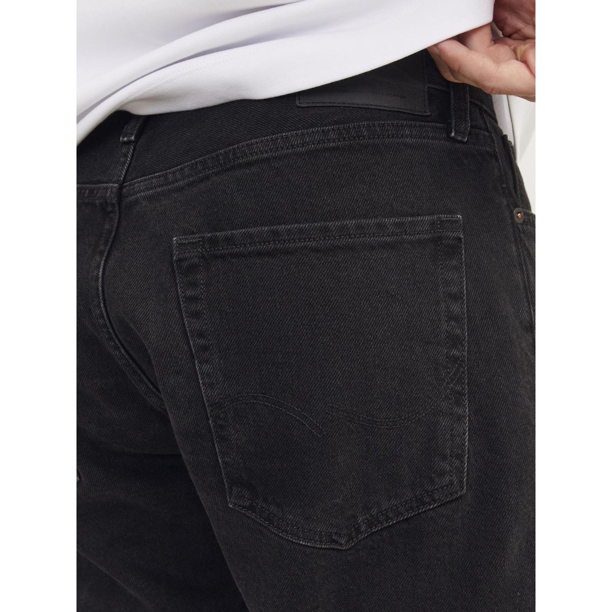 Jean loose Chris black denim, JACK & JONES