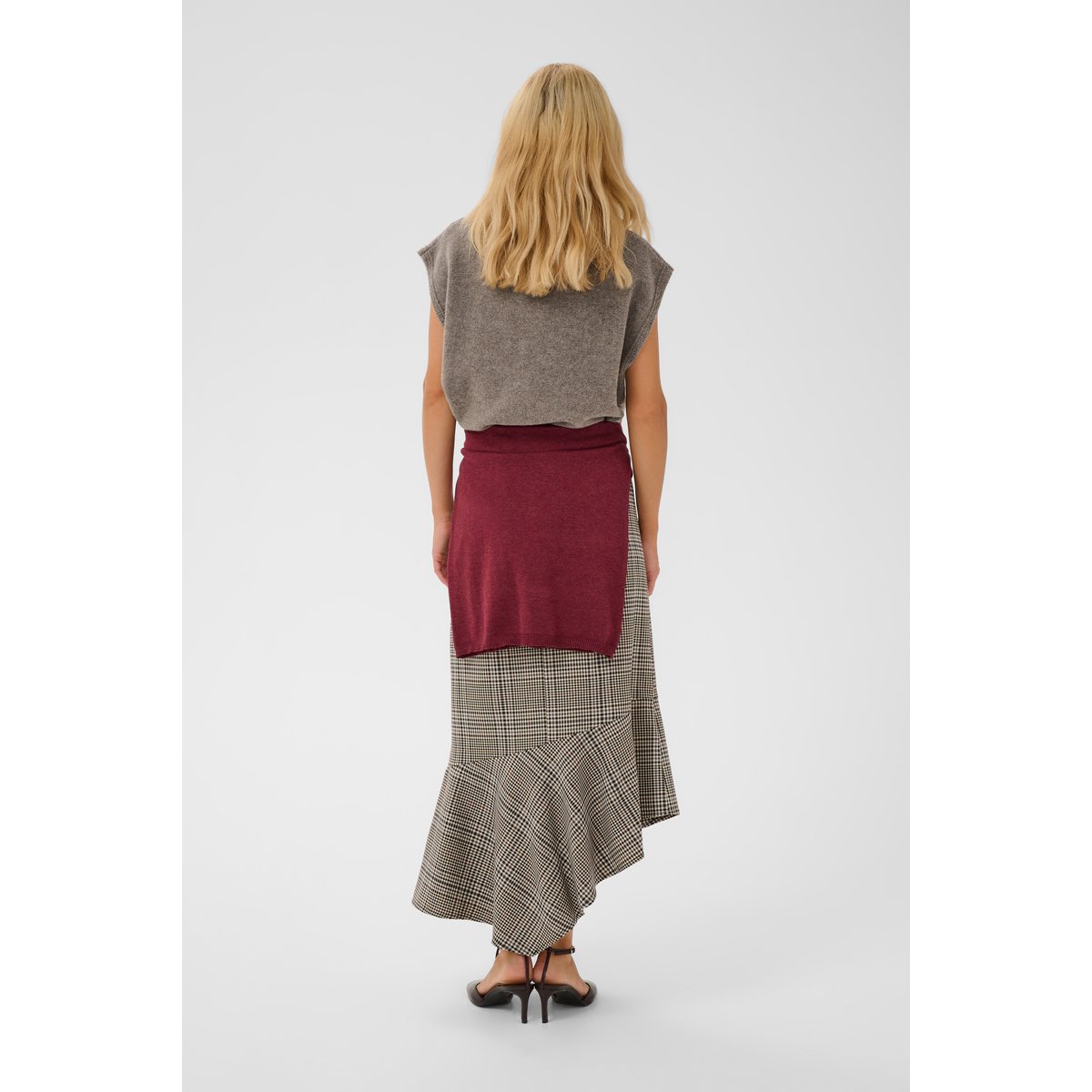 Pullover tricoté marron falcon melange, CULTURE