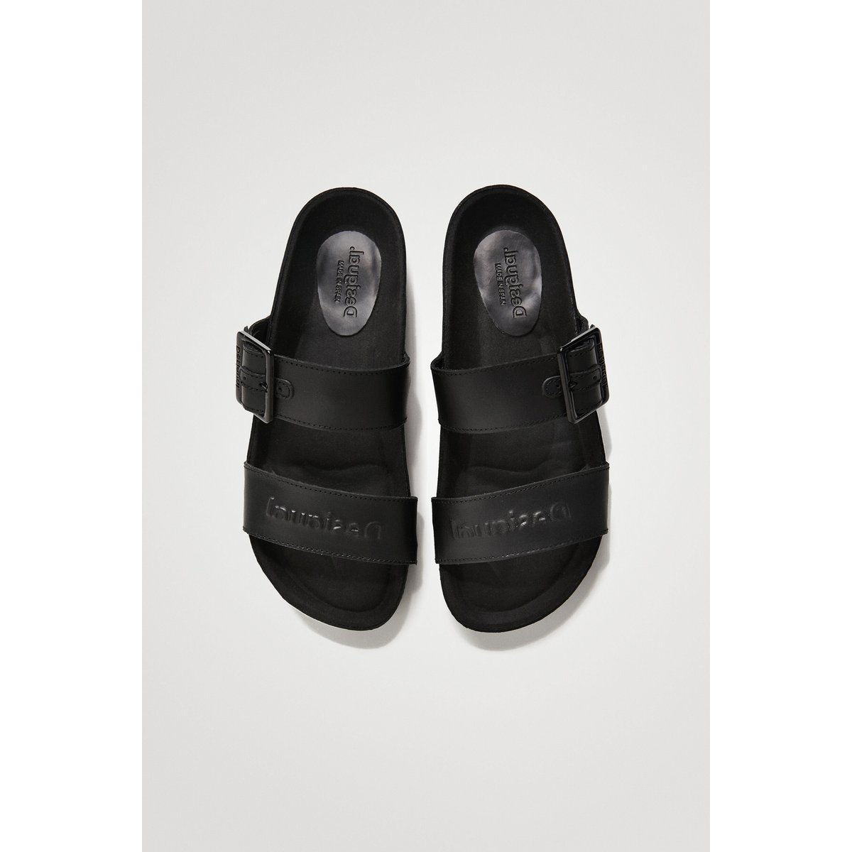 Sandales En Cuir noir, DESIGUAL