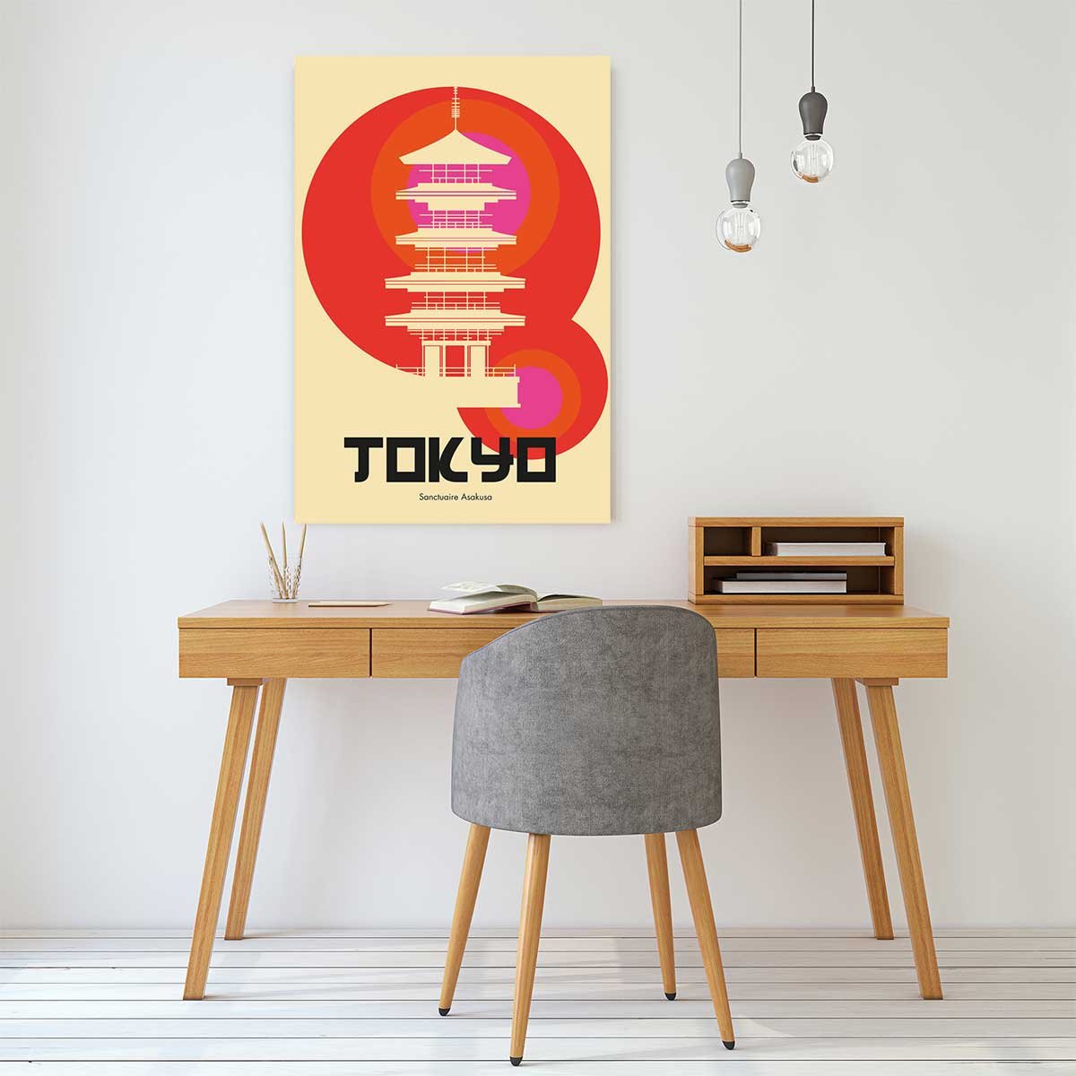 Tableau tokyo temple asakusa tableau alu dibond, HEXOA