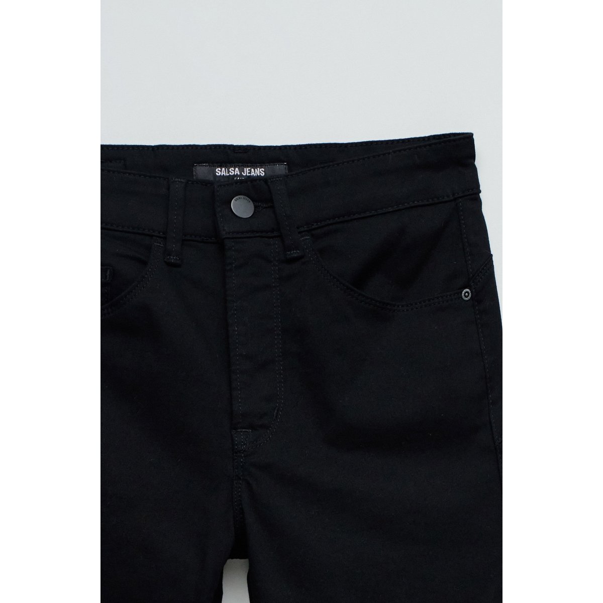 JEAN FAITH PUSH IN CROPPED SKINNY noir, SALSA JEANS