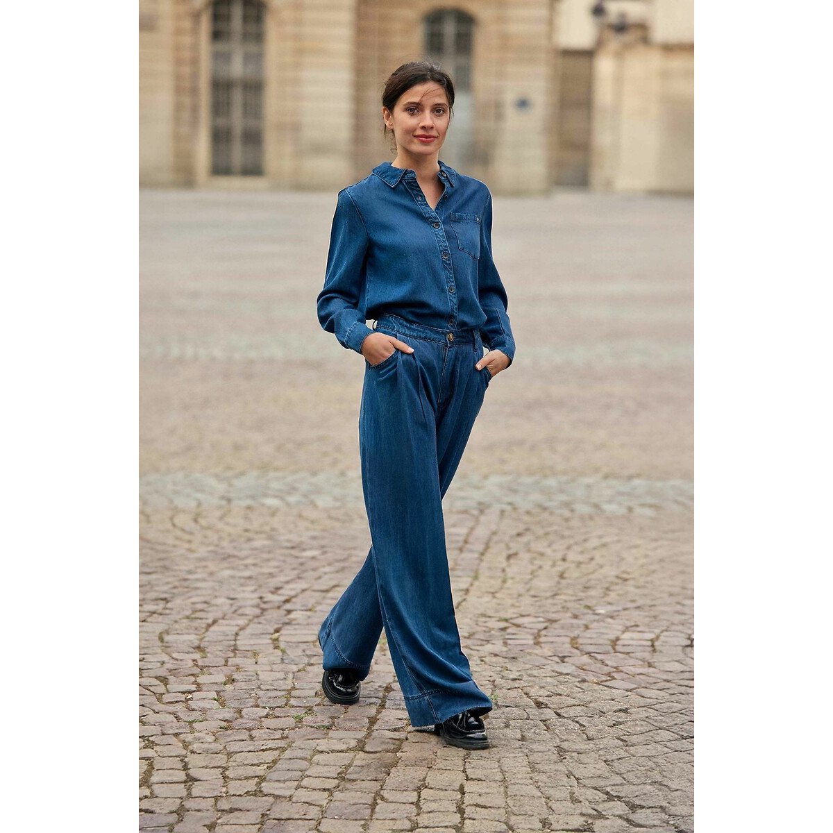 Pantalon large en lyocell, PRESLEY jean, LA PETITE ETOILE