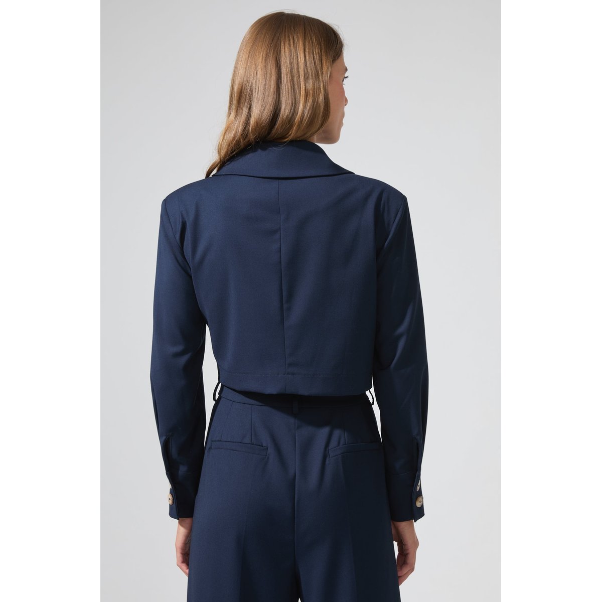 Blazer court oversize IRENE bleu marine, BENOA