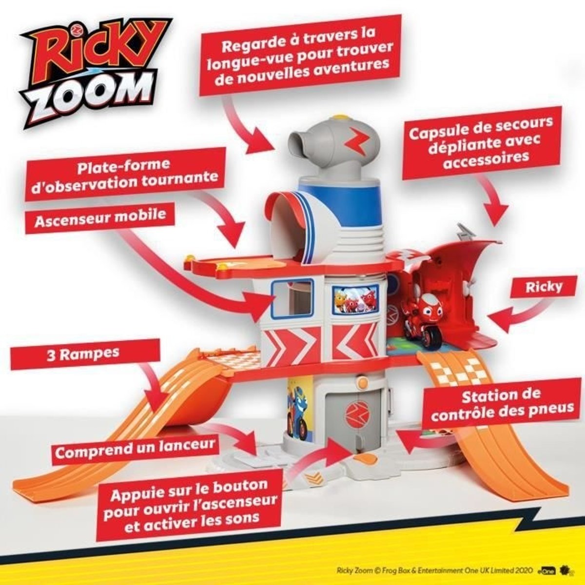 Ricky Zoom La Maison De Ricky - Tomy multicolore, TOMY