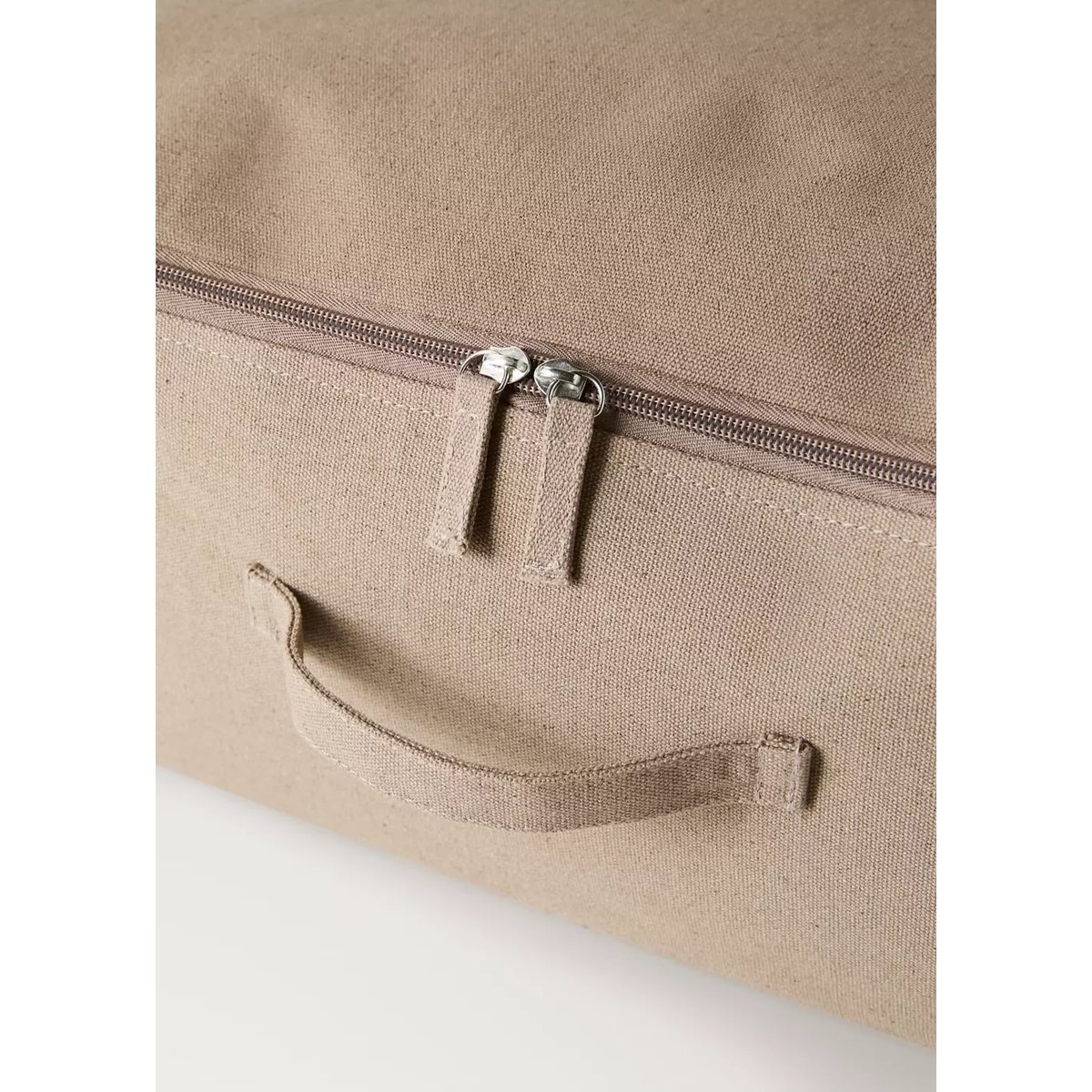 Boîte 100 % coton, grande capacité de rangement beige, MANGO HOME