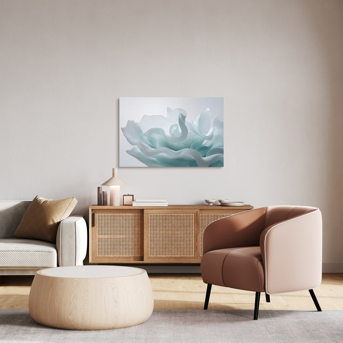 Tableau Sur Toile Fleur Imaginaire ABSTRAIT tableaux sur toile-blanc, CEANOTHE