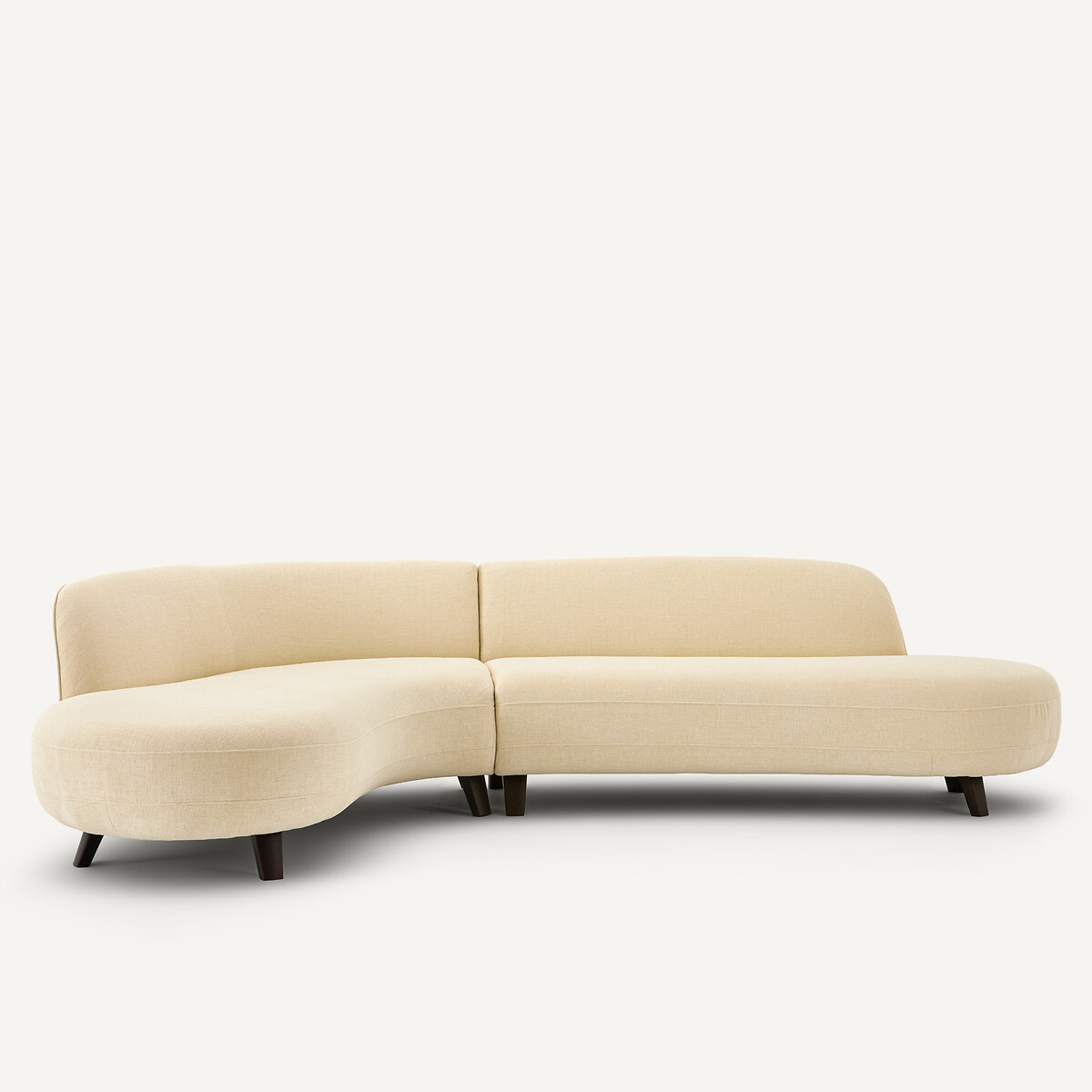 Canapé d'angle, en polyester, ROSEBURY ivoire, EMMANUEL GALLINA X AM.PM