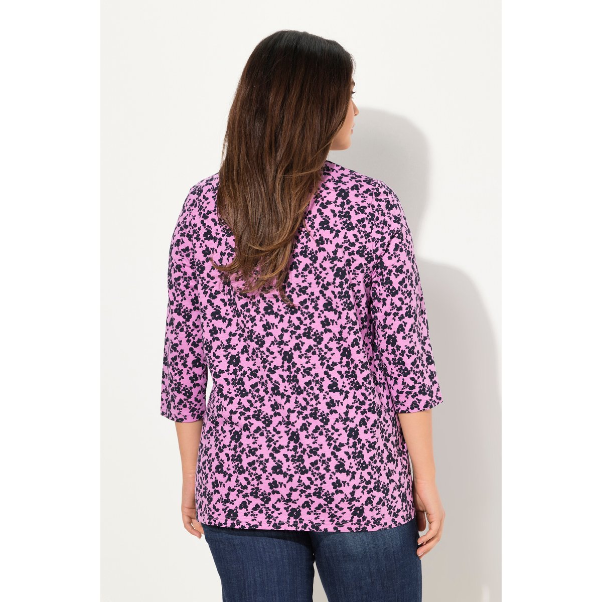 T-shirt avec plis fantaisie améthyste, ULLA POPKEN