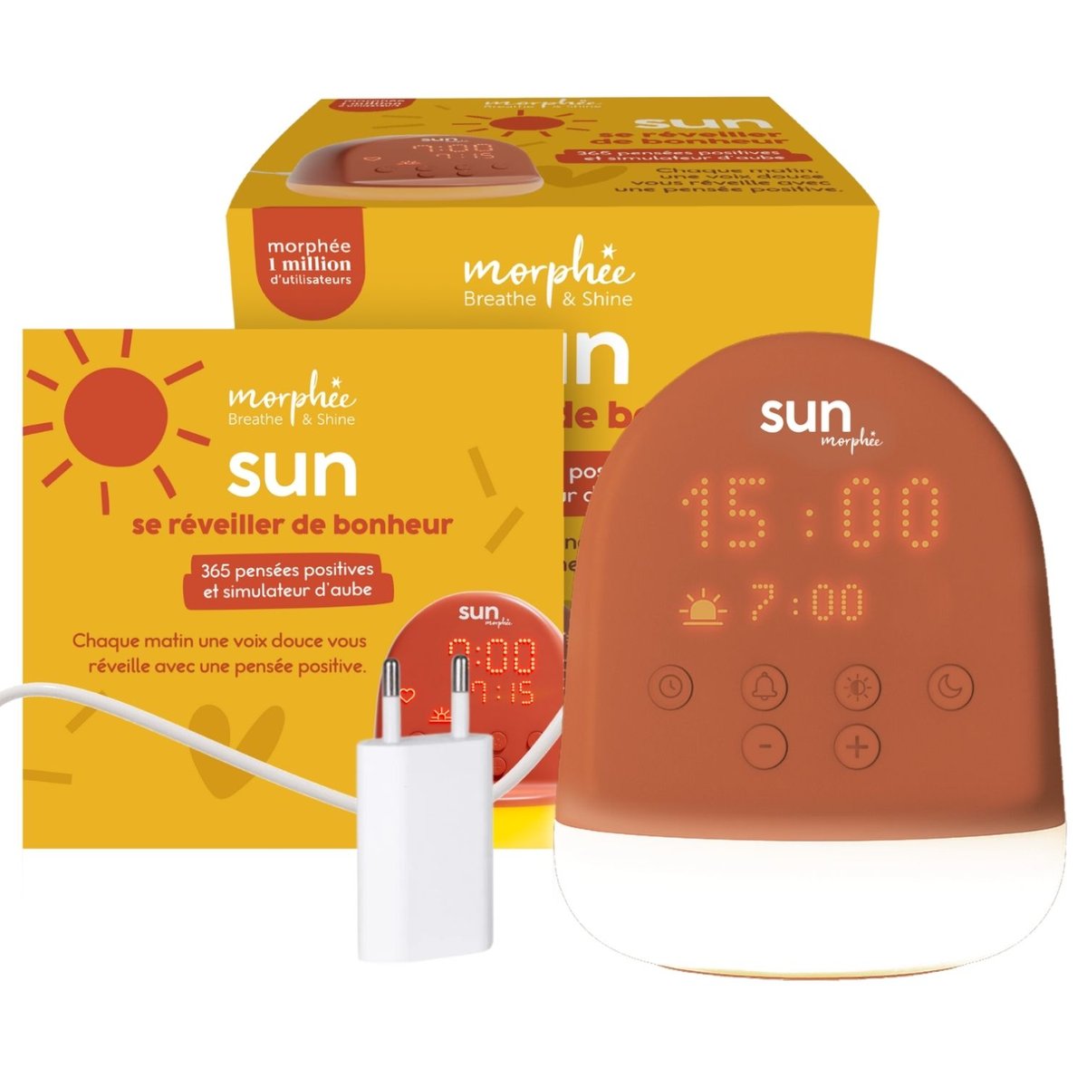 Réveil Sun couleur unique, MORPHEE