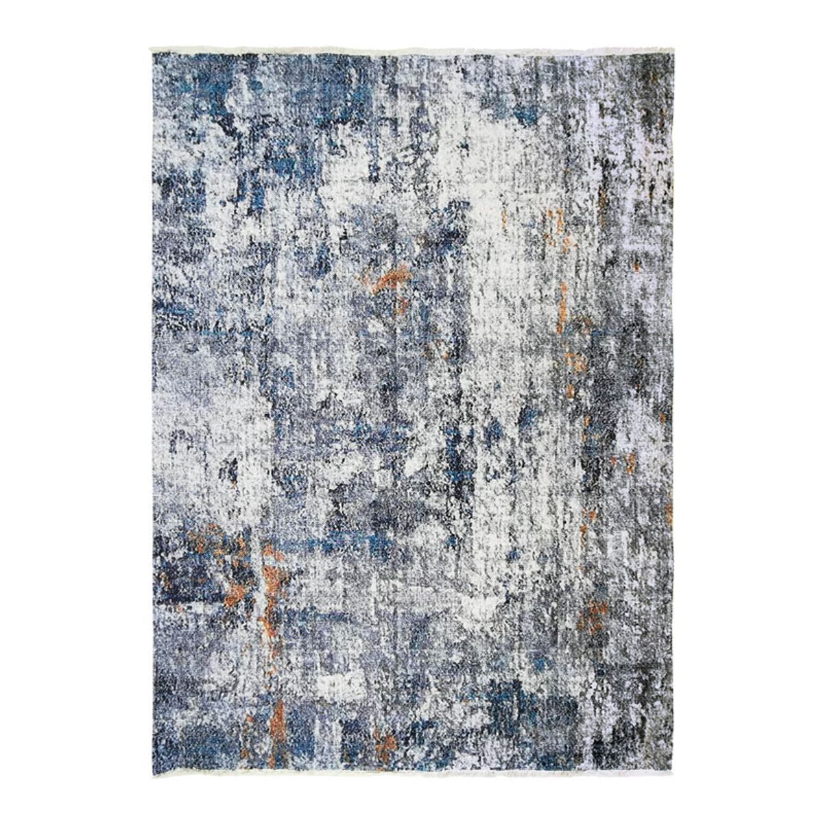Tapis extra-doux motif abstrait IMPRESSION ART gris, THE DECO FACTORY