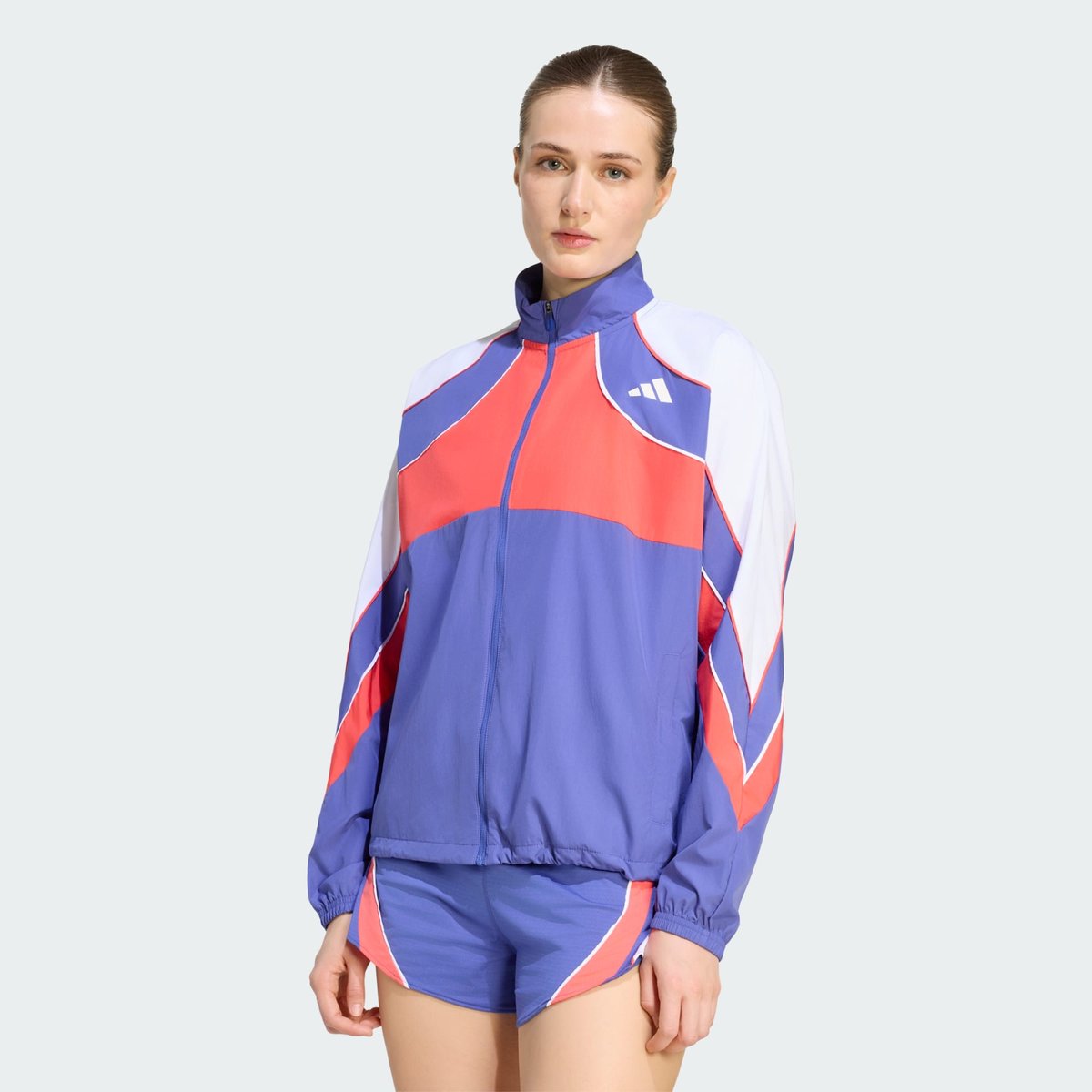 Veste De Running Adizero Archive Veste De Running Adizero Archive dual indigo / semi lucid red / white, adidas Performance