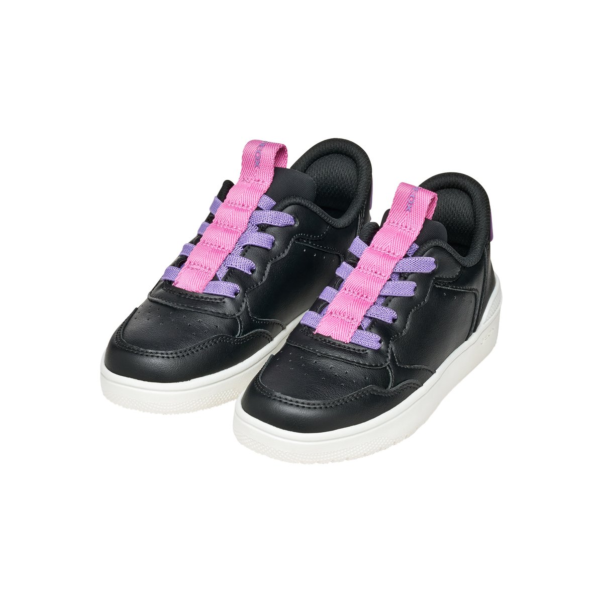 Basket Basse à Lacet Washiba Fast In Geobuck noir fuchia, GEOX