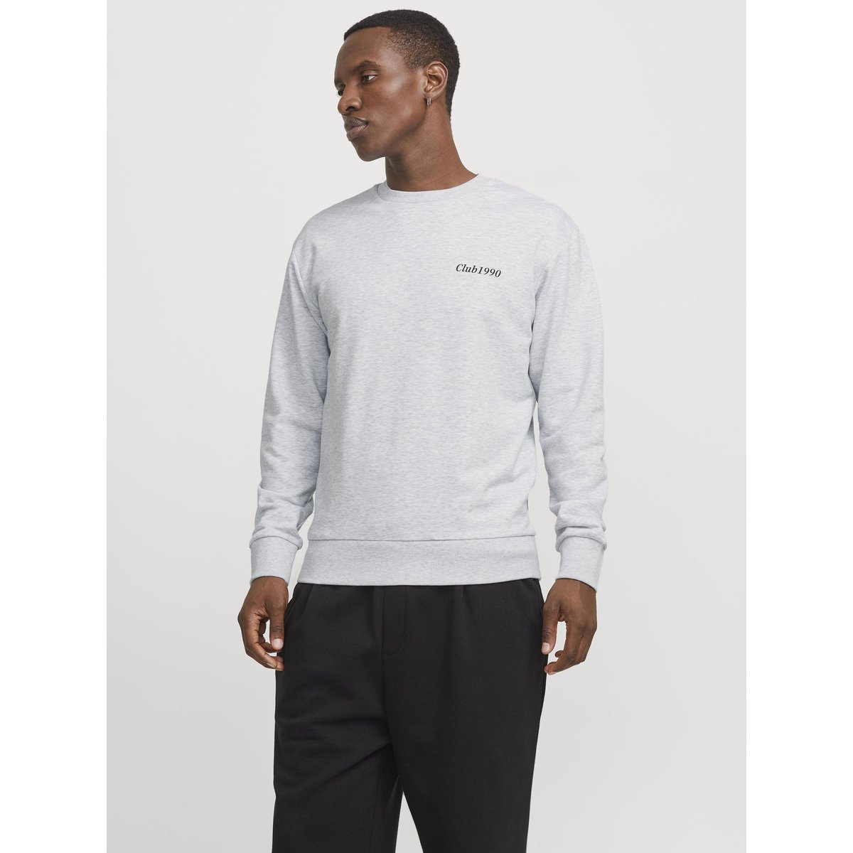 Sweat-Shirt white melange 1, JACK & JONES