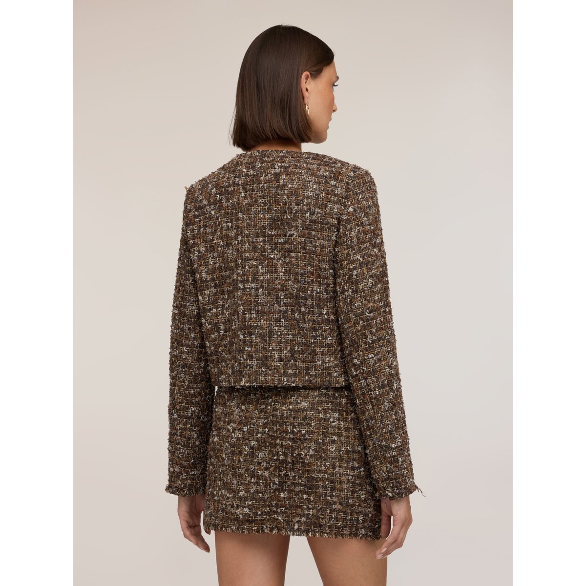 Veste avec boutons métalliques marron, MOTIVI