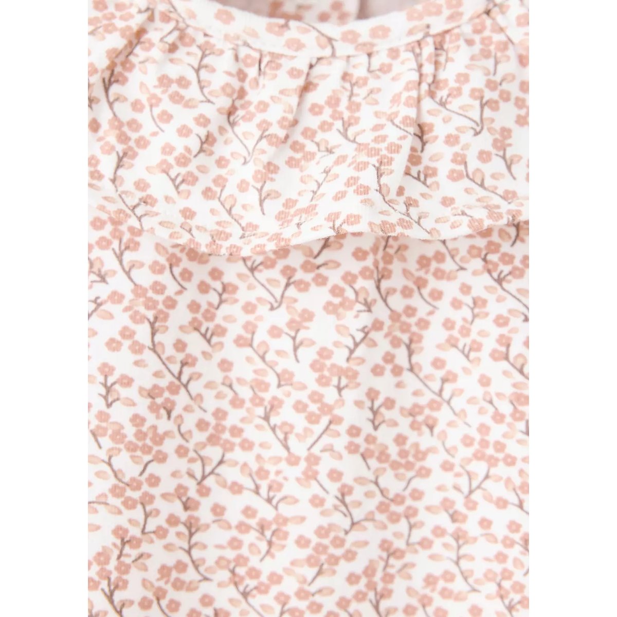 Pyjama imprimé détail à volants rose, MANGO BABY