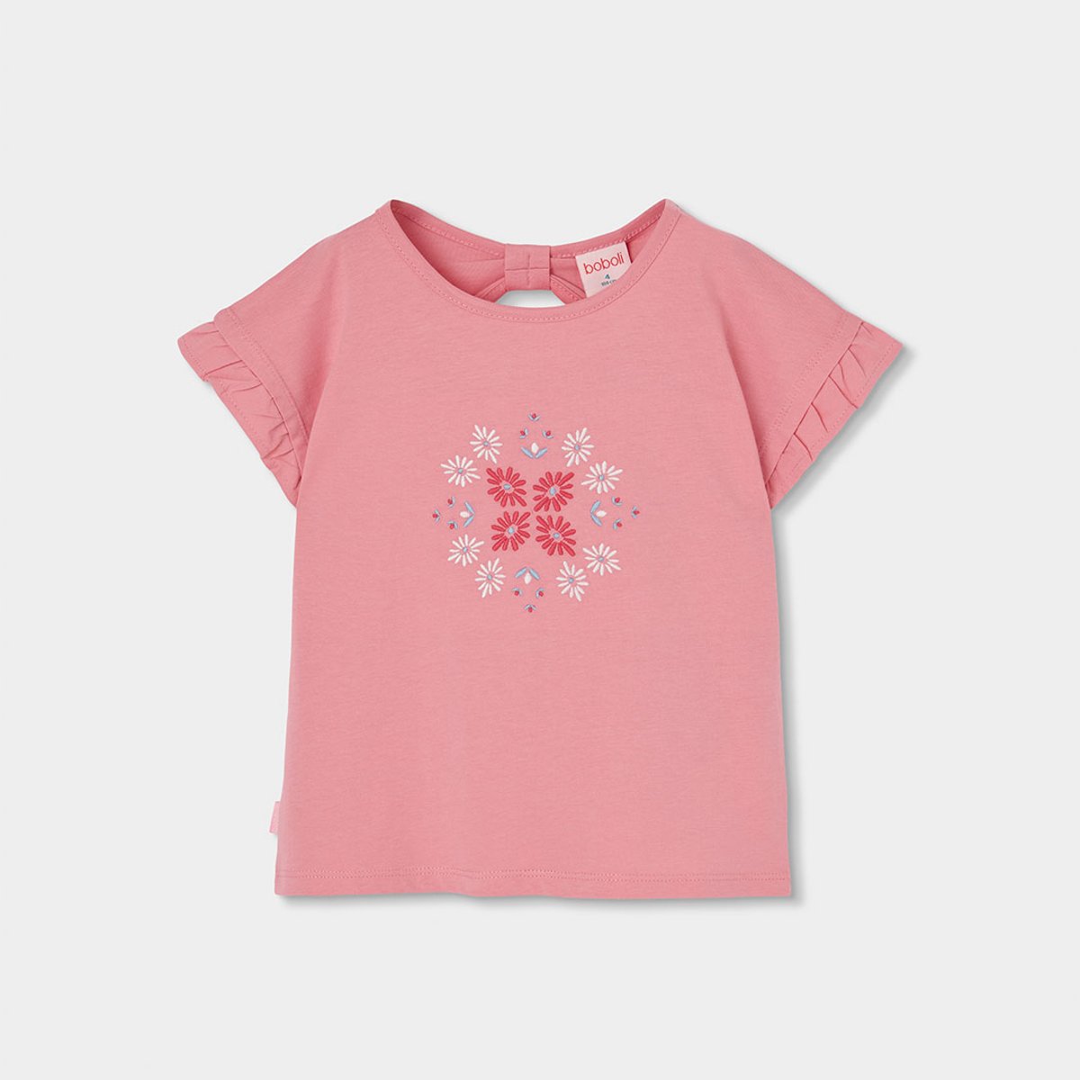 T-shirt fille en coton orange, BOBOLI