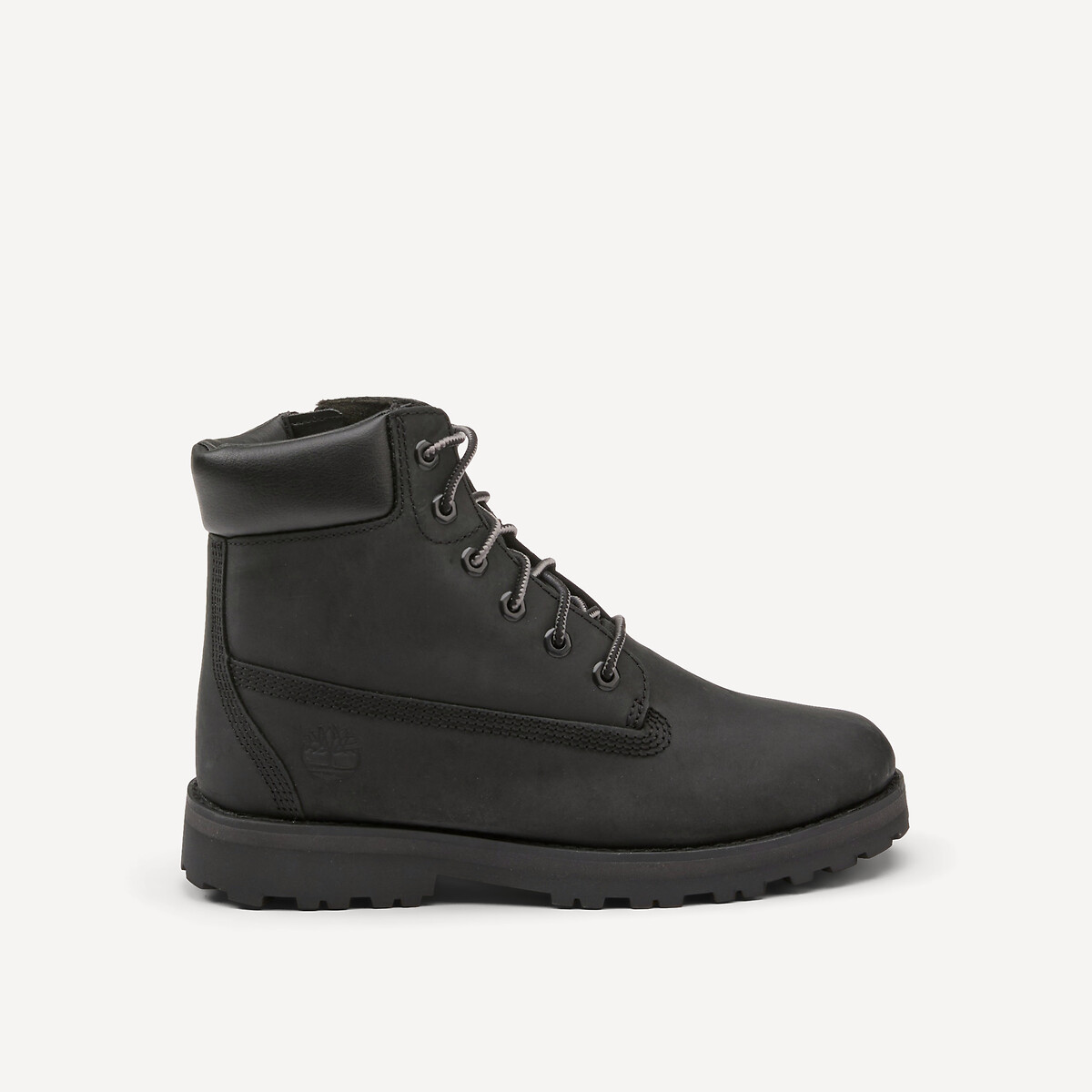 Bottines en cuir, à lacets et zippées, COURMA KID MID LACE noir, TIMBERLAND