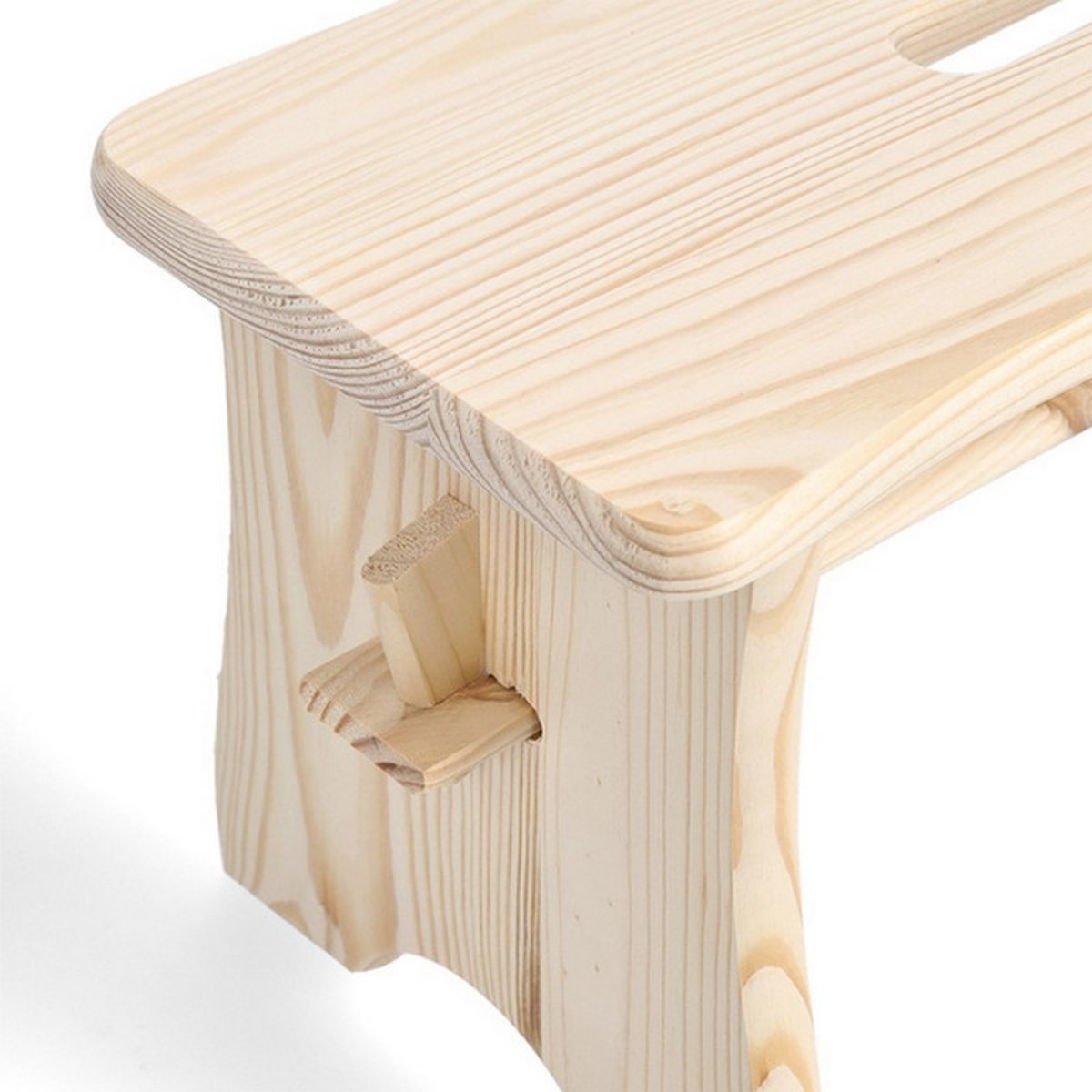 Tabouret repose-pieds bois bois clair, ZELLER PRESENT