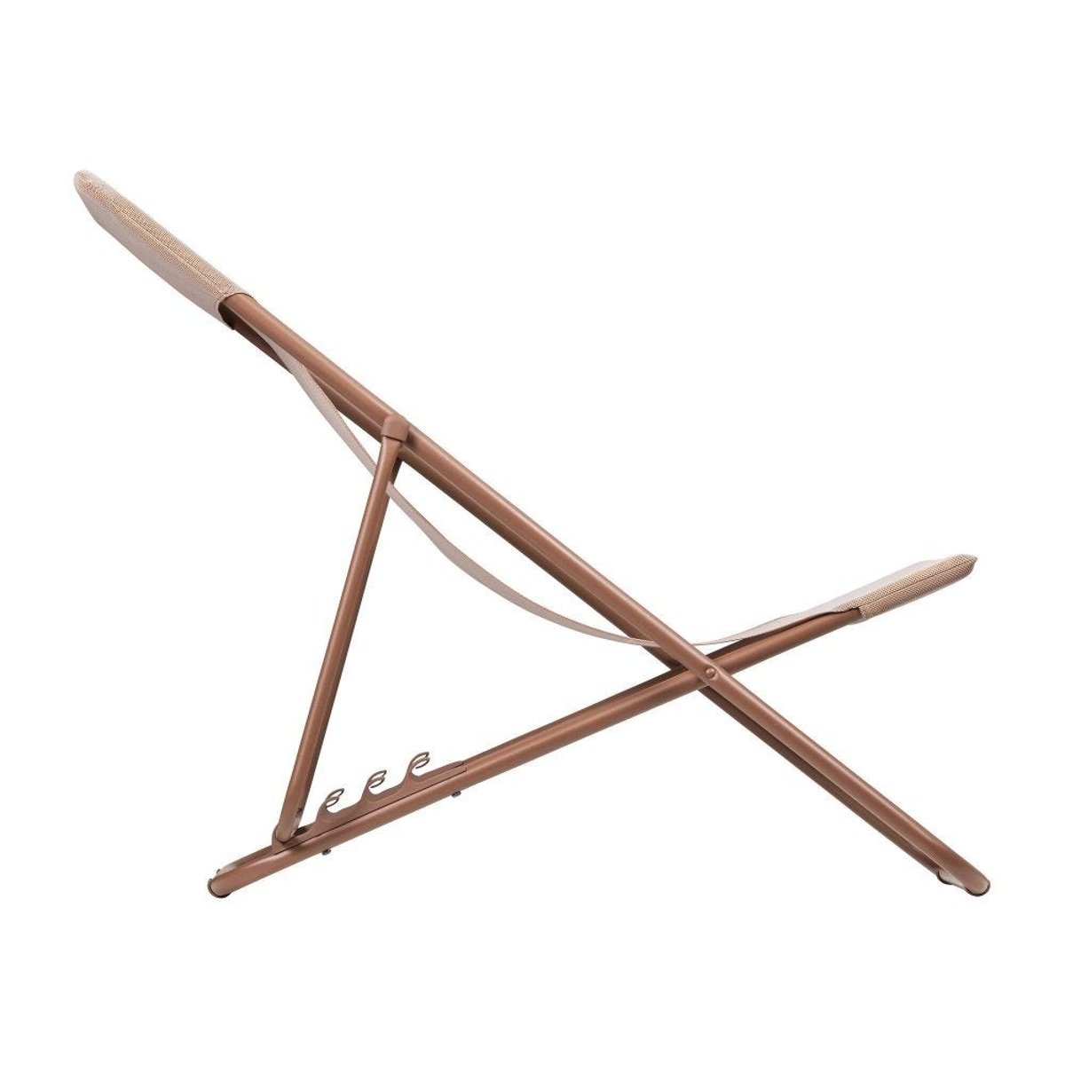 Lot de 2 Transats jardin pliants multi-positions - MAXI TRANSAT orange canyon-canyon, LAFUMA MOBILIER