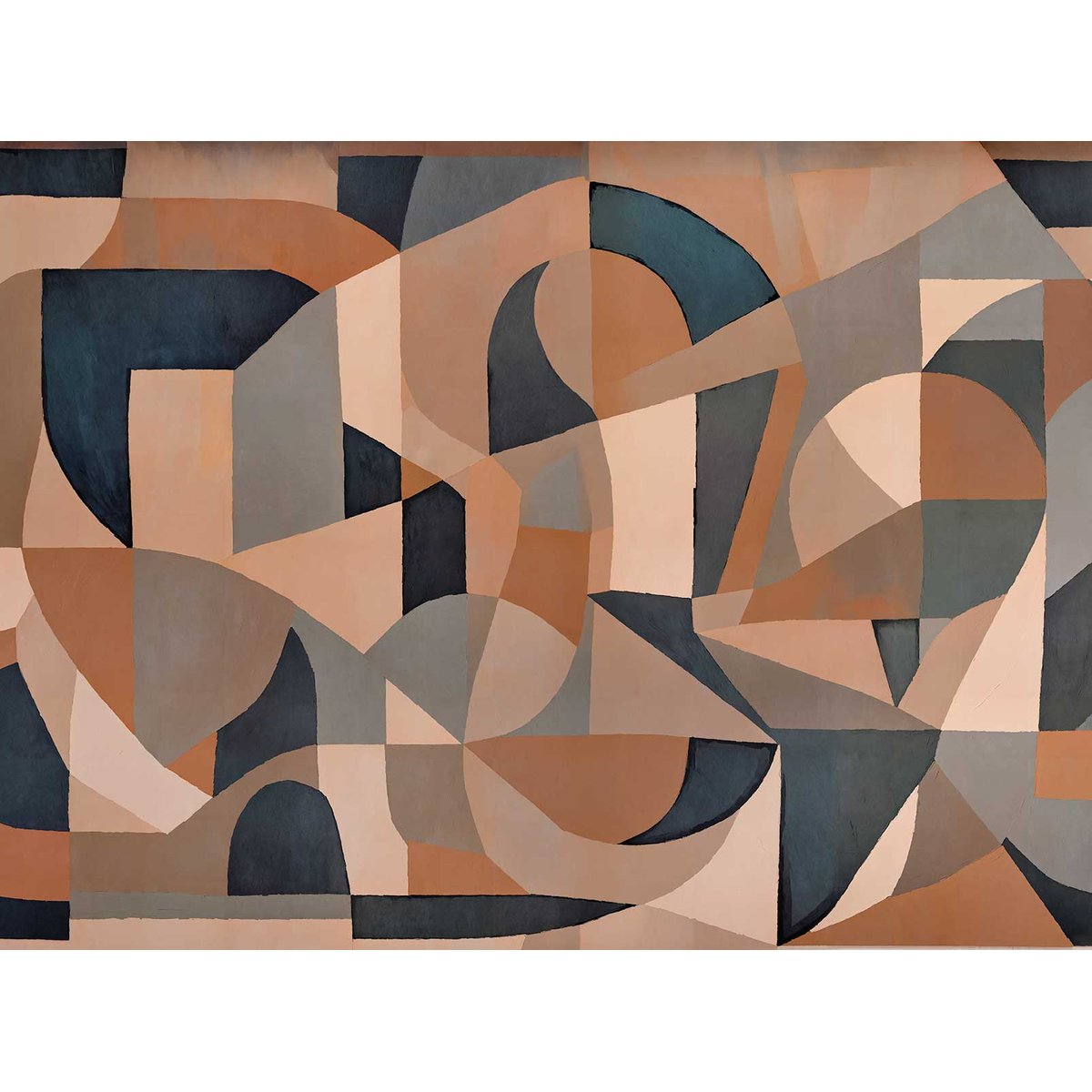 Papier peint Mosaïque Moka multicolore, HEXOA