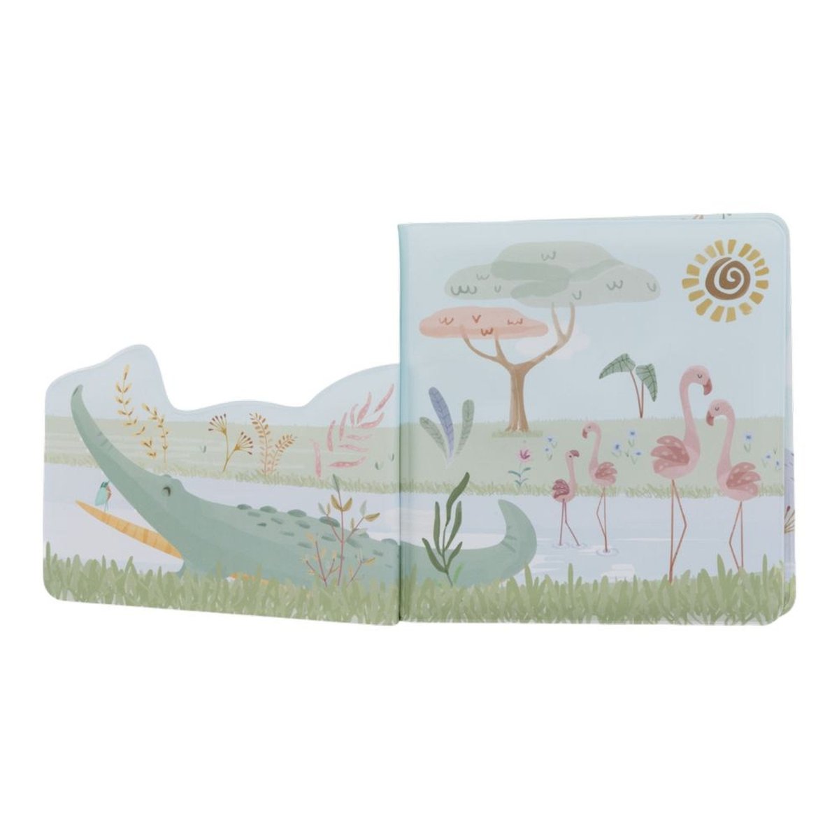 Livre de bain Safari Friends vert, LITTLE DUTCH