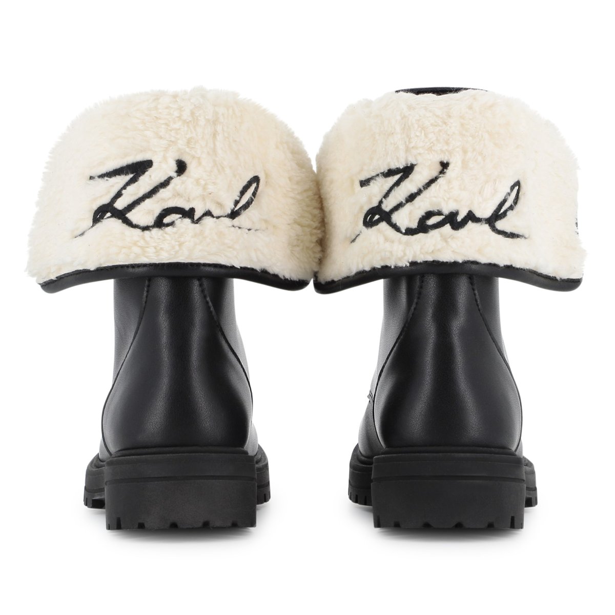 Bottines avec lacets black, KARL LAGERFELD KIDS
