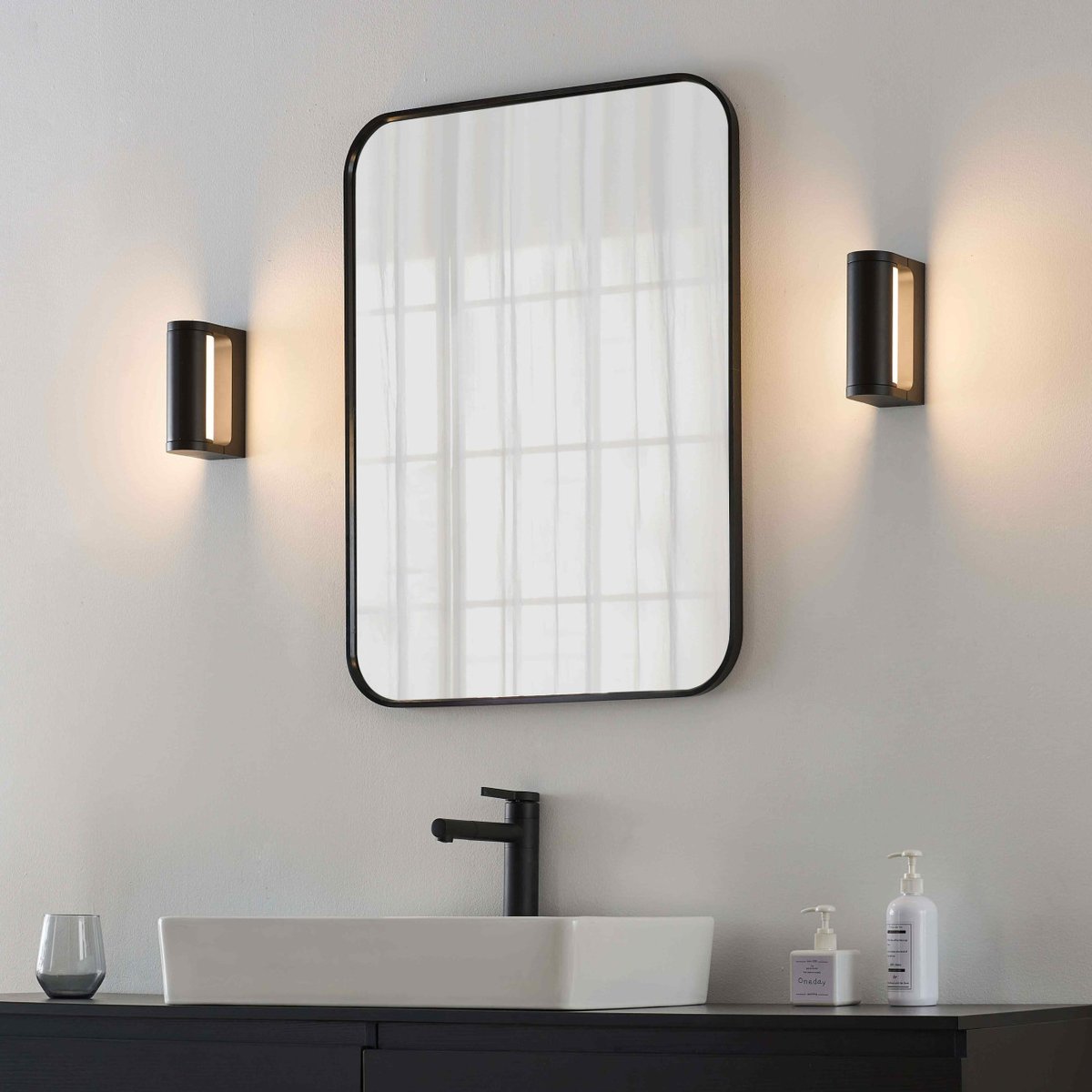 Applique LED orientable IP65 - ILONA noir et blanc, KOSILUM