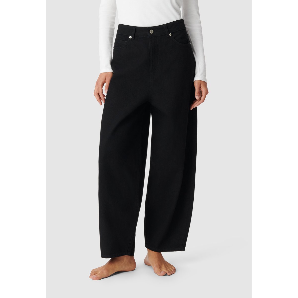 Jean barrel EMILY noir, IKKS