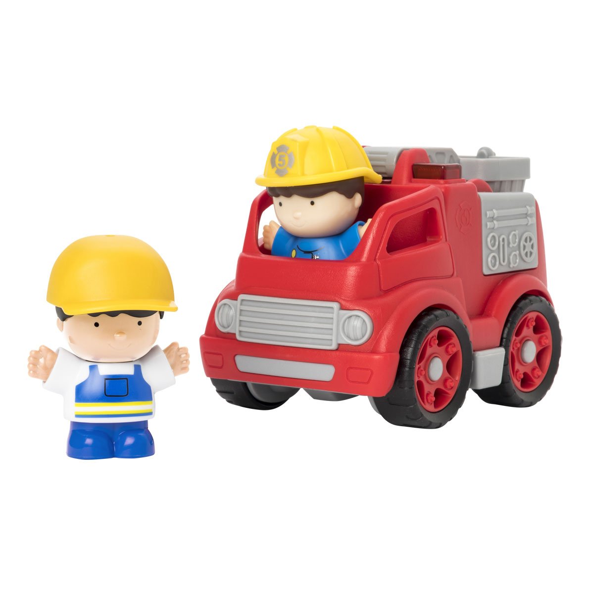 Set 3 camions et 3 figurines blanc, OXYBUL