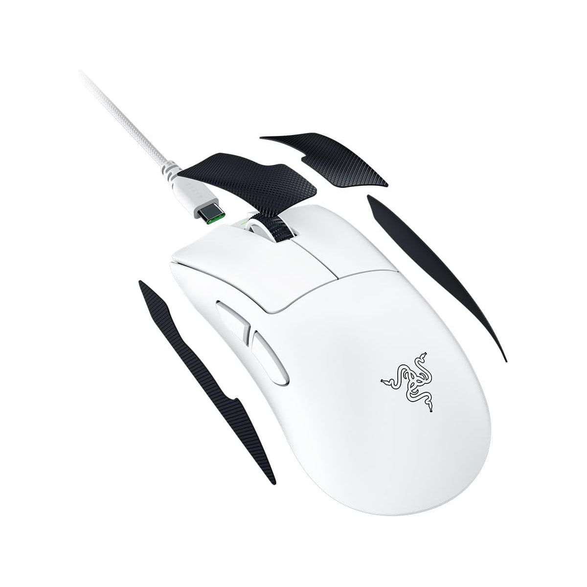 Souris Gamer Sans Fil DEATHADDER V4 PRO BLANC couleur unique, RAZER