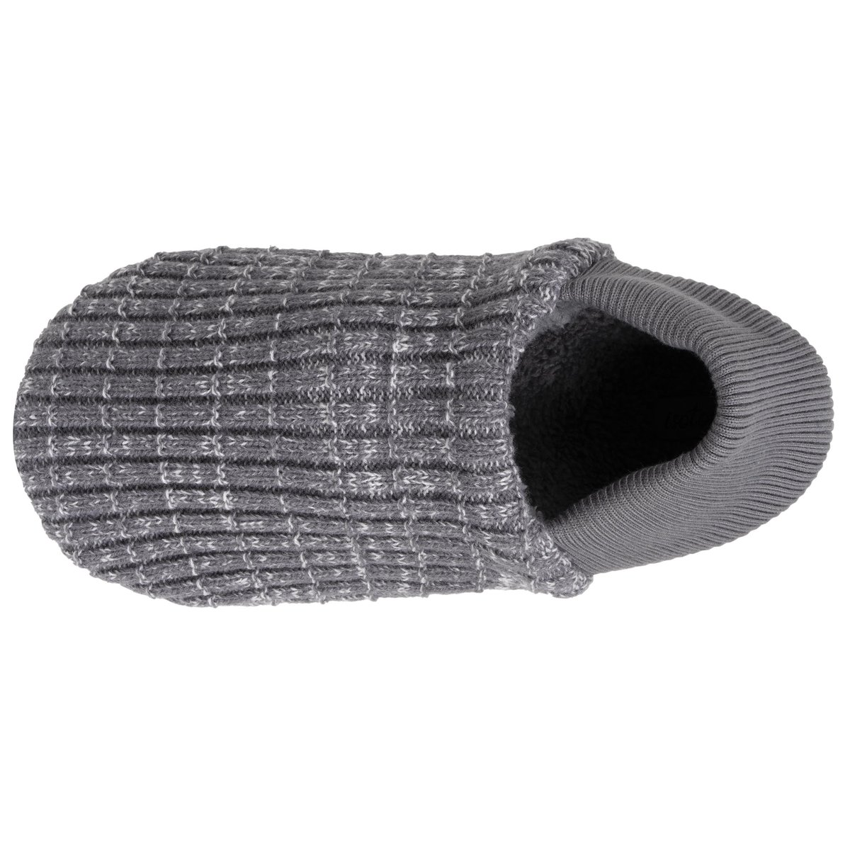 Chaussettes d'intérieur maille côtelée, picots antidérapants gris, ISOTONER