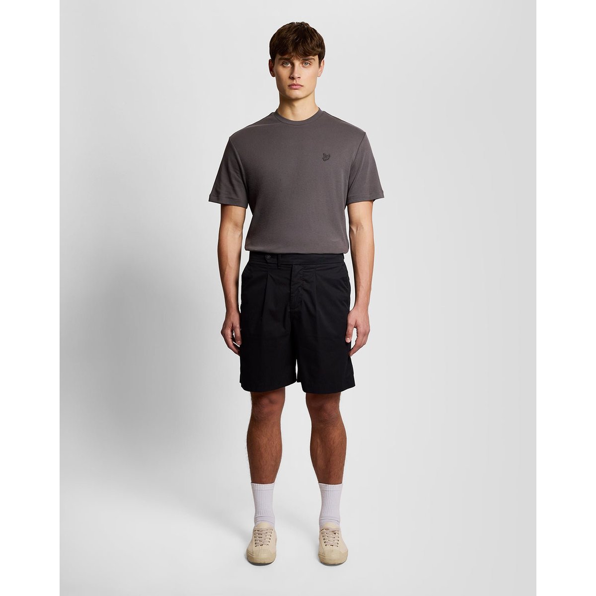 T-shirt coupe décontractée noir fer, LYLE & SCOTT