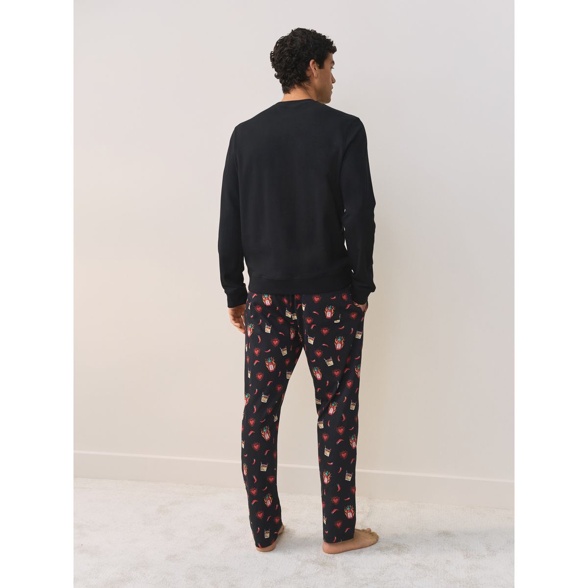 Pyjama hot sauce st valentin noir/rouge, NEXT