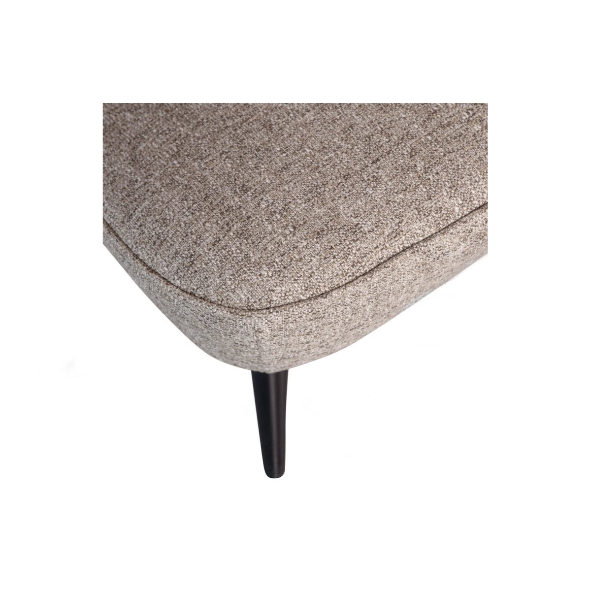 Fauteuil en tissu mélangé - SARA beige mélangé, WOOOD