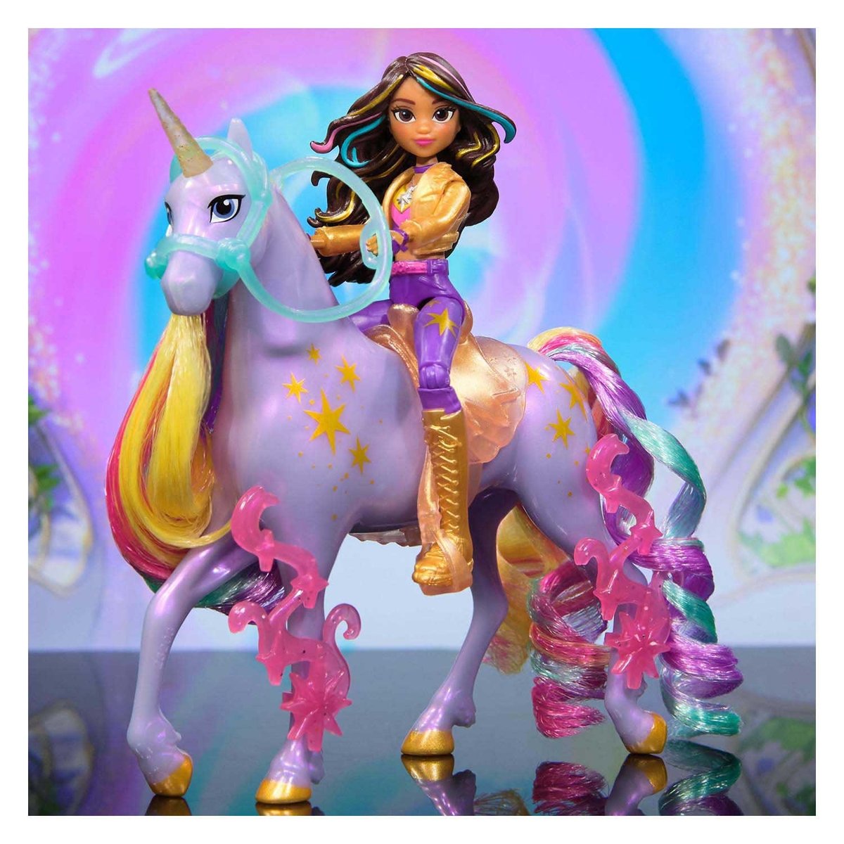 Unicorn Academy - Licorne Wildstar + Poupée Sophia multicolore, SPIN MASTER