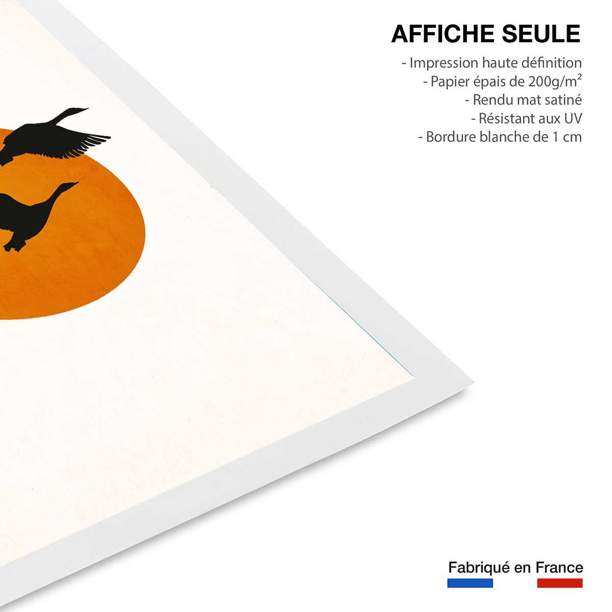 Affiche ""Retour des grues"" affiche seule, HEXOA