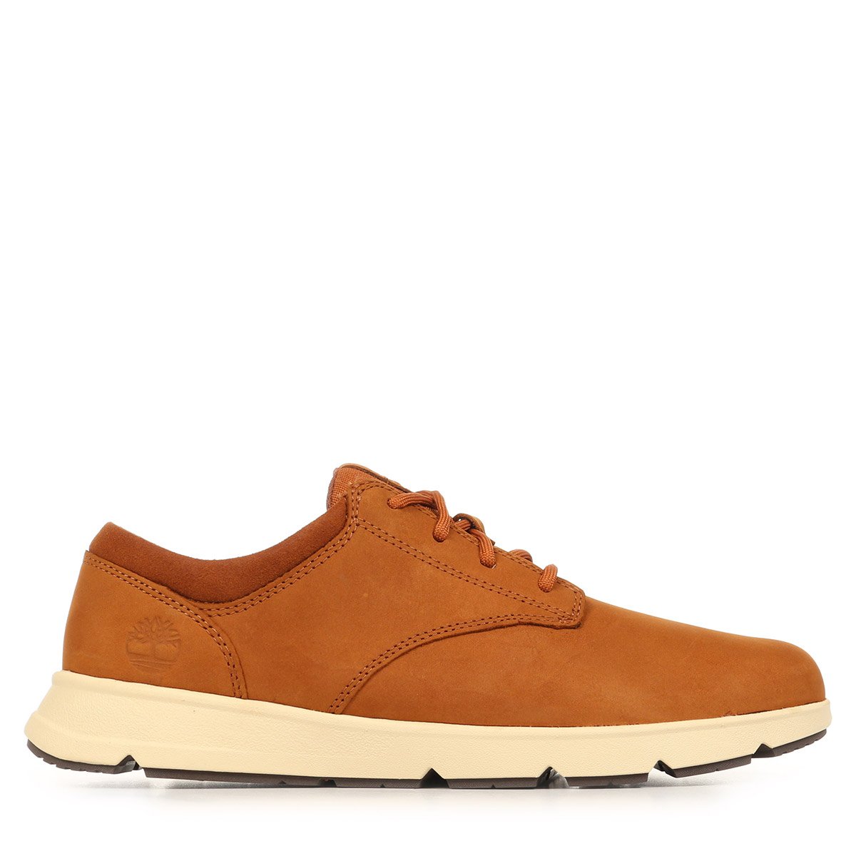 Baskets PARKER STREET LOW LACE rust nubuck with dark brown, TIMBERLAND