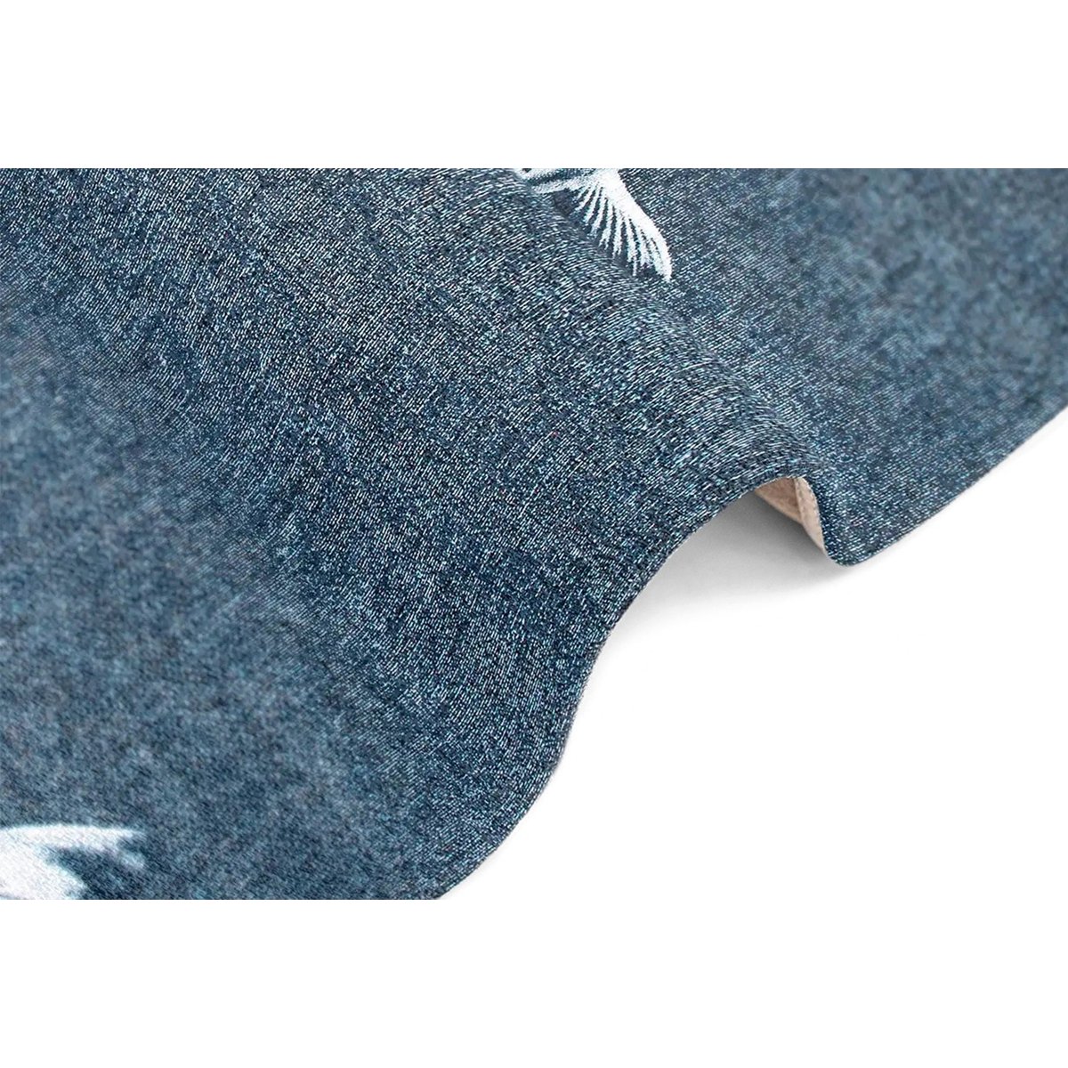 Tapis de salon et chambre tissé plat PONDY bleu, NOVATREND