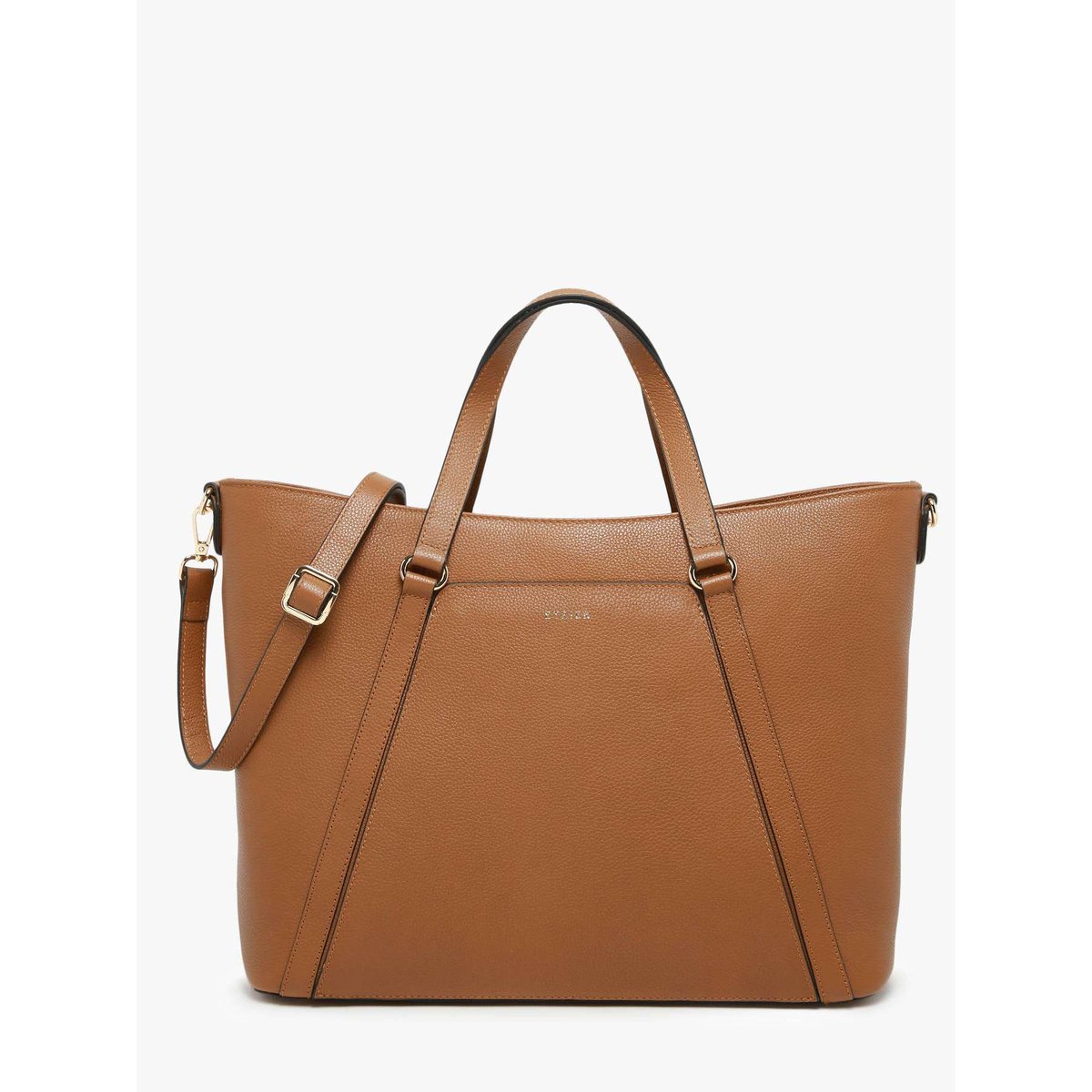 Sac shopping Tradition cuir camel, ETRIER