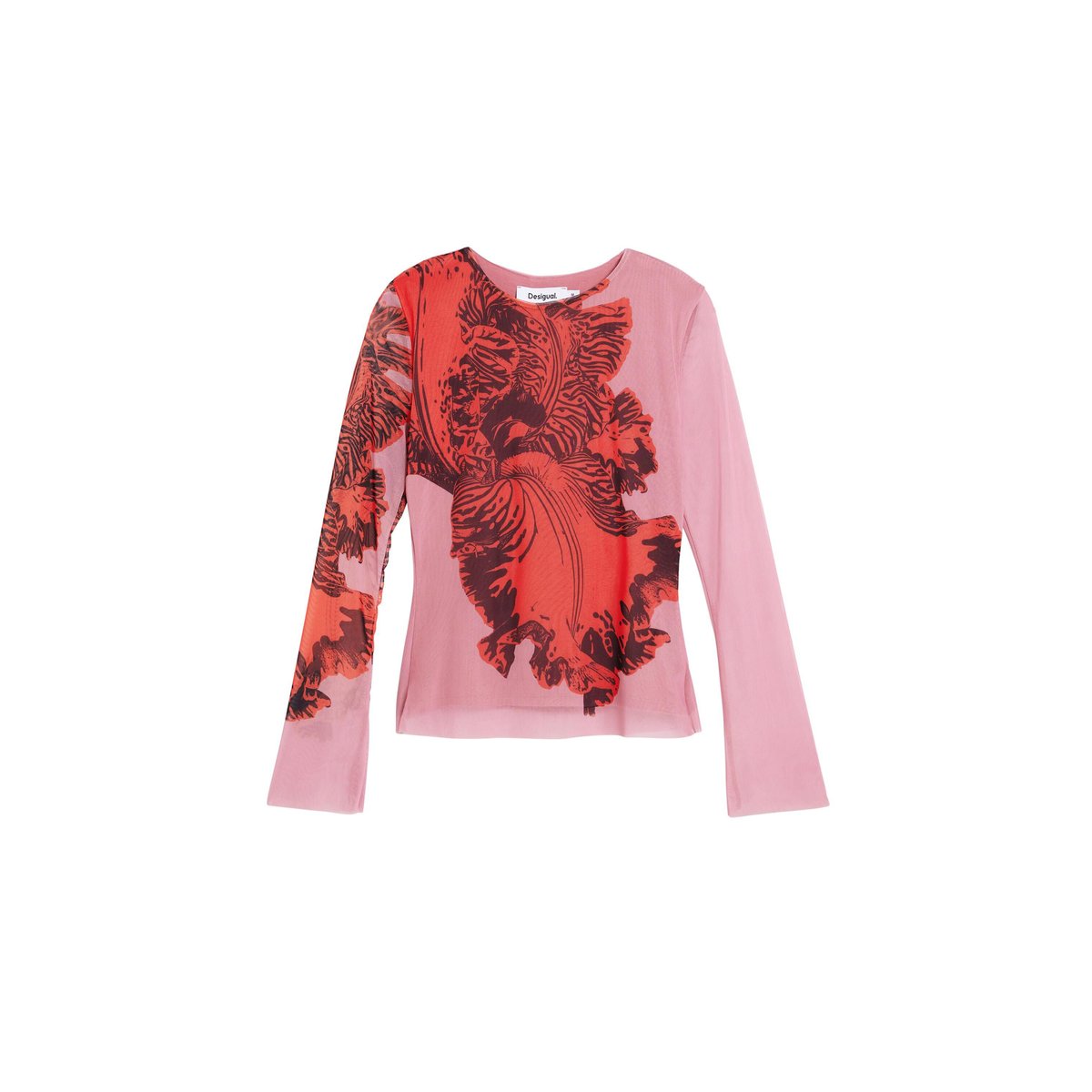 T-shirt conçue par mr. christian lacroix rouge, DESIGUAL