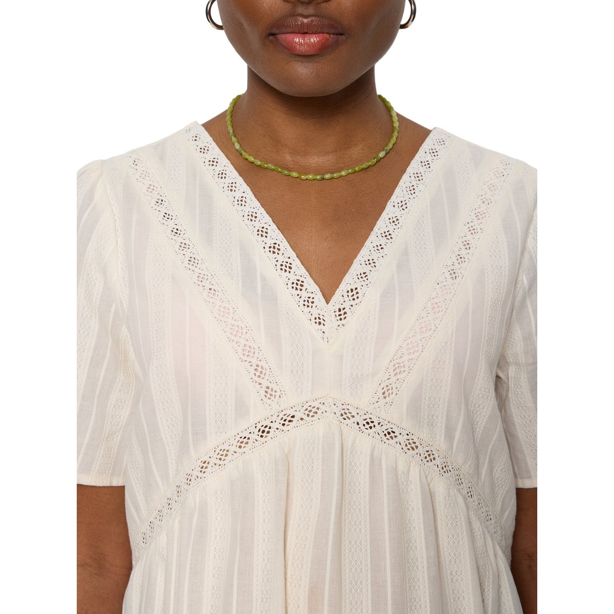Blouse grossesse col V écru, VERTBAUDET